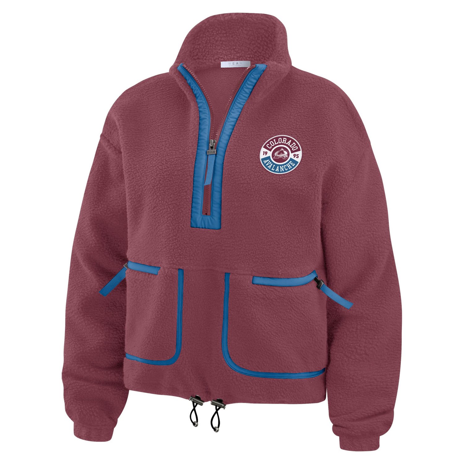 WEAR by Erin Andrews Colorado Avalanche Polar Fleece Half-Zip Jacket - view number 2