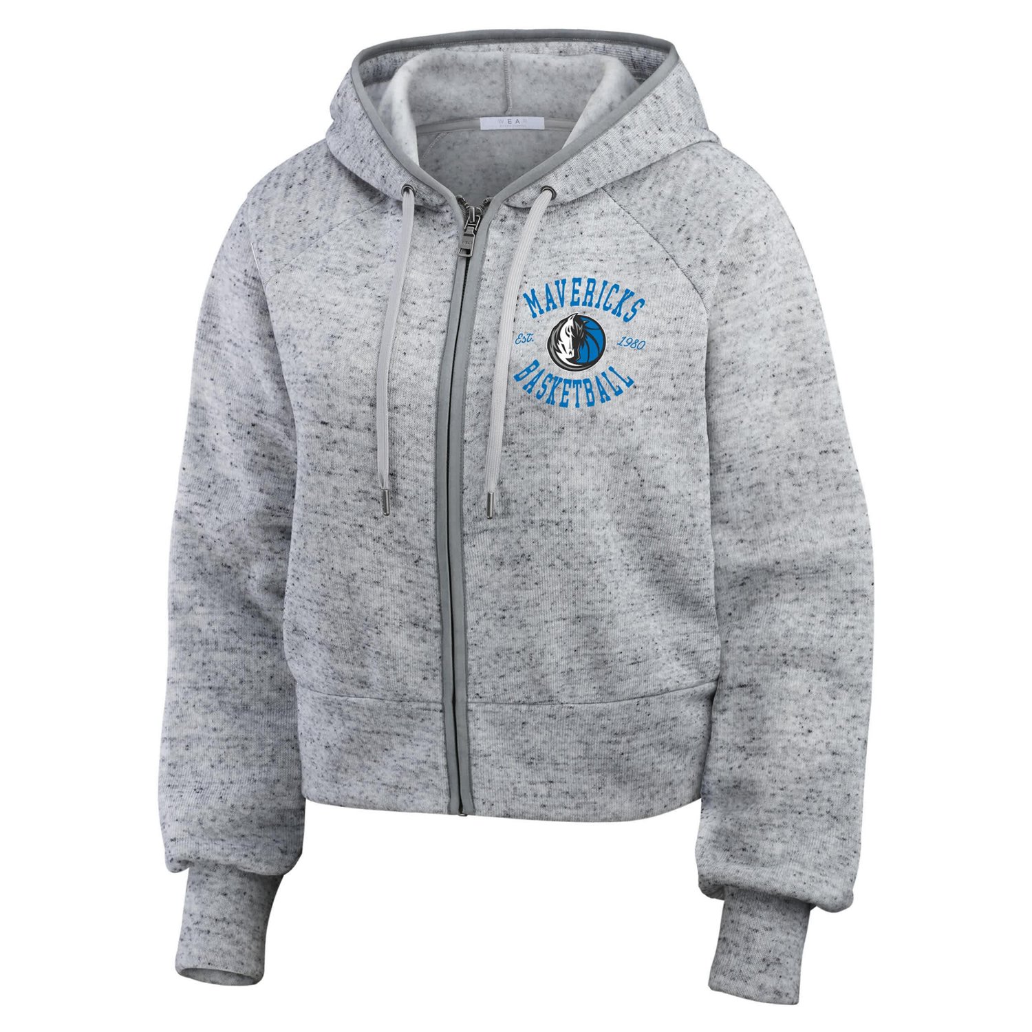 WEAR by Erin Andrews Dallas Mavericks Speckled Radiator Full-Zip Hoodie                                                          - view number 2