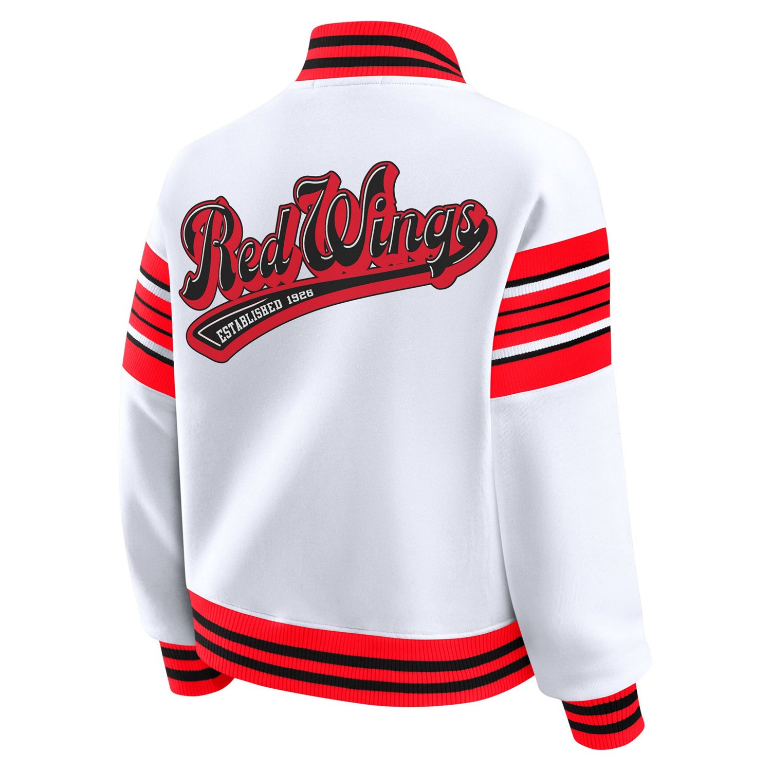 WEAR by Erin Andrews Detroit Wings Full-Snap Fleece Sweatshirt Jacket - view number 3