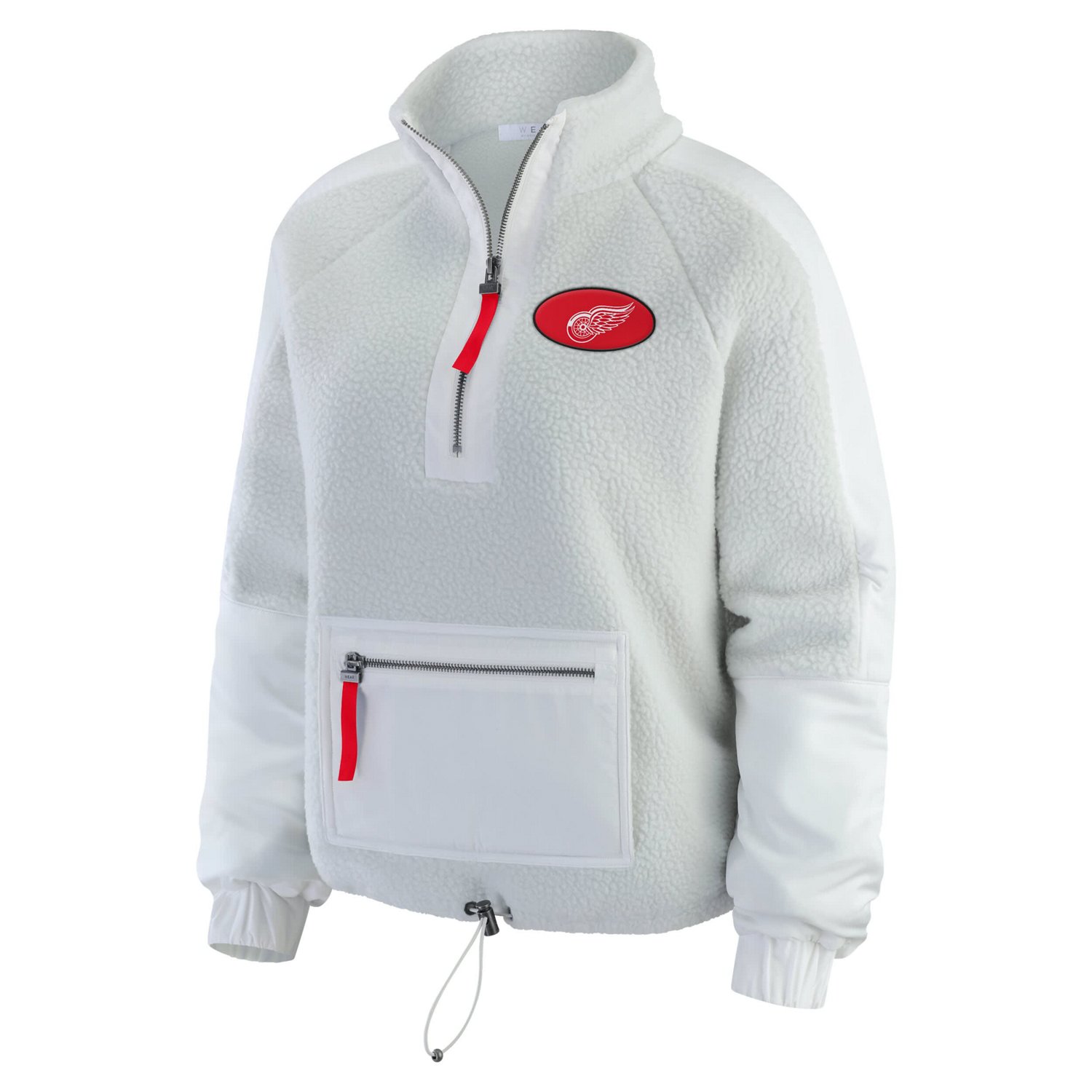 WEAR by Erin Andrews Detroit Wings Polar Fleece Quarter-Zip Jacket - view number 2