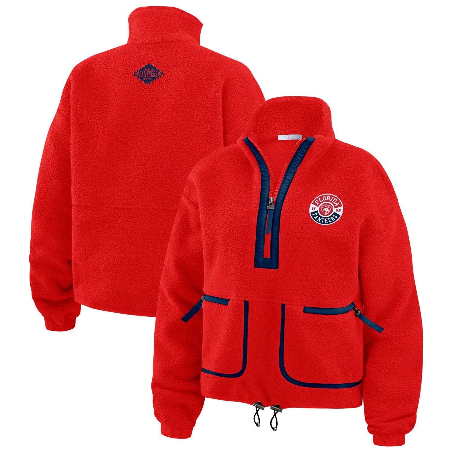 WEAR by Erin Andrews Florida Panthers Polar Fleece Half-Zip Jacket                                                               - view number 1