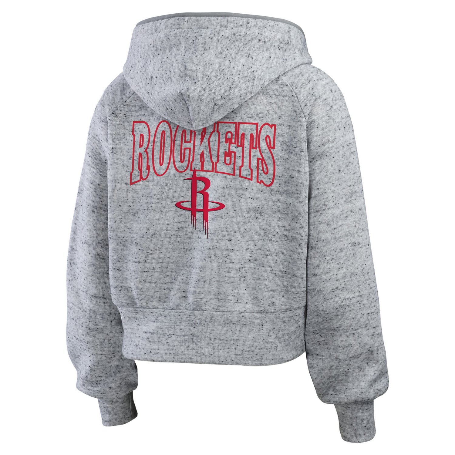 WEAR by Erin Andrews Houston Rockets Speckled Radiator Full-Zip Hoodie                                                           - view number 3