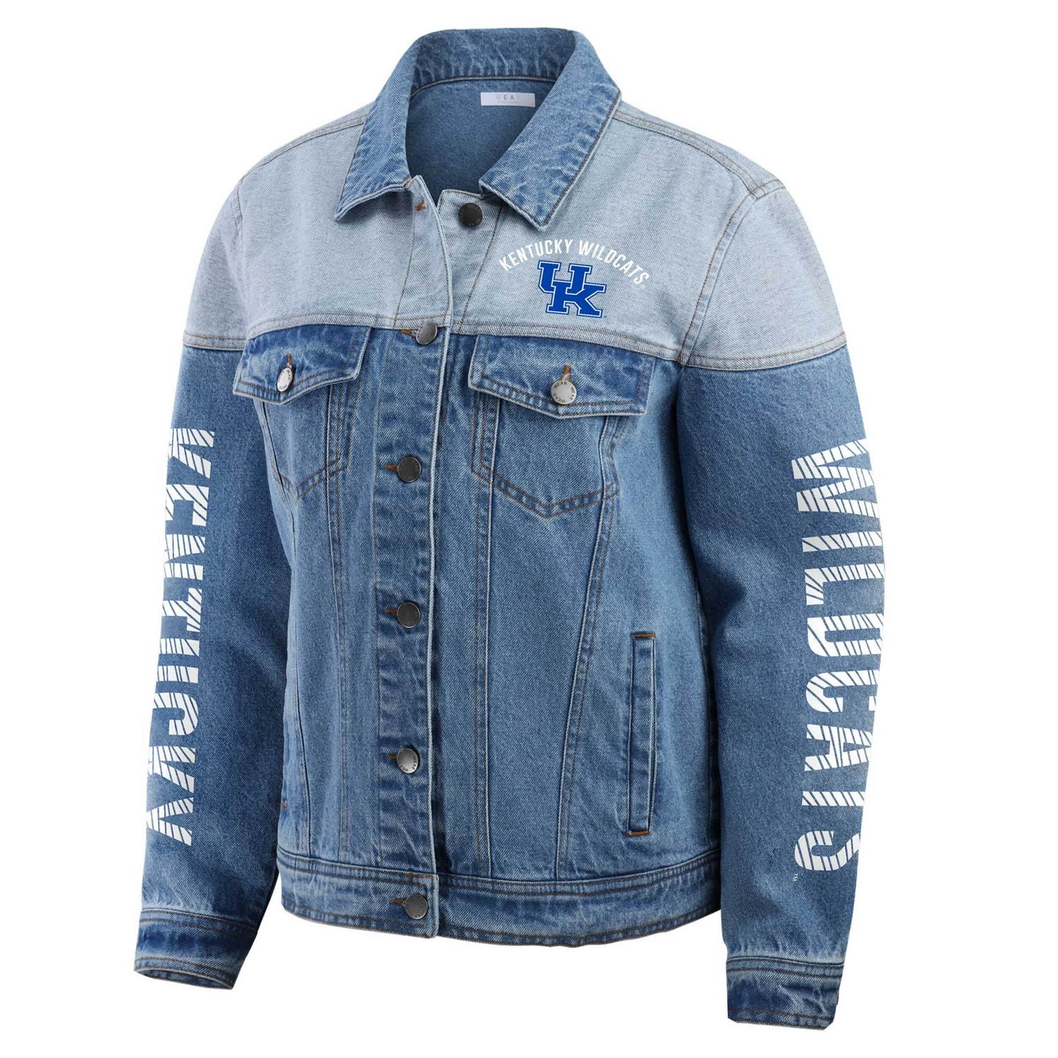 WEAR by Erin Andrews Kentucky Wildcats Sleeve Hit Colorblock Button-Down Jacket - view number 2
