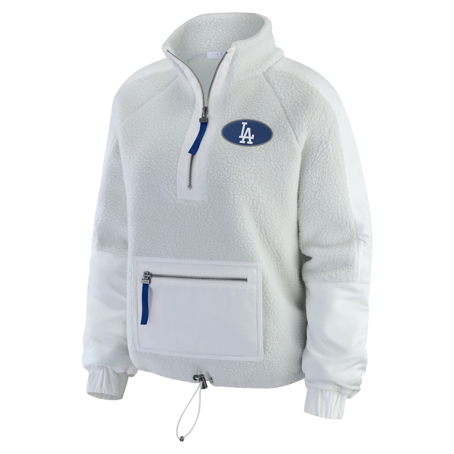 WEAR by Erin Andrews Los Angeles Dodgers Polar Fleece Quarter-Zip Jacket - view number 2