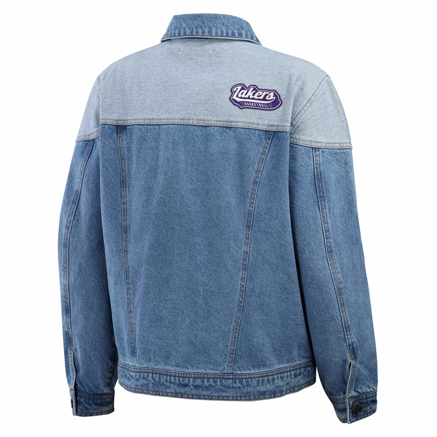 WEAR by Erin Andrews Los Angeles Lakers Full-Button Denim Jacket