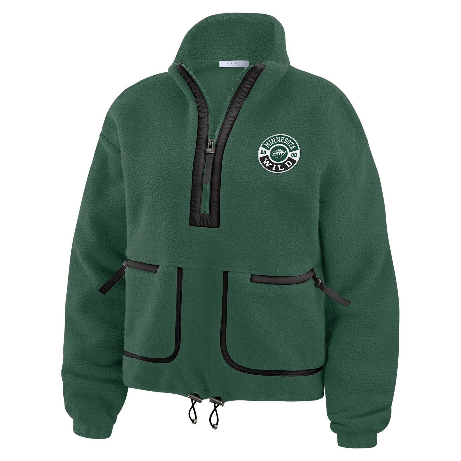 WEAR by Erin Andrews Minnesota Wild Polar Fleece Half-Zip Jacket                                                                 - view number 2