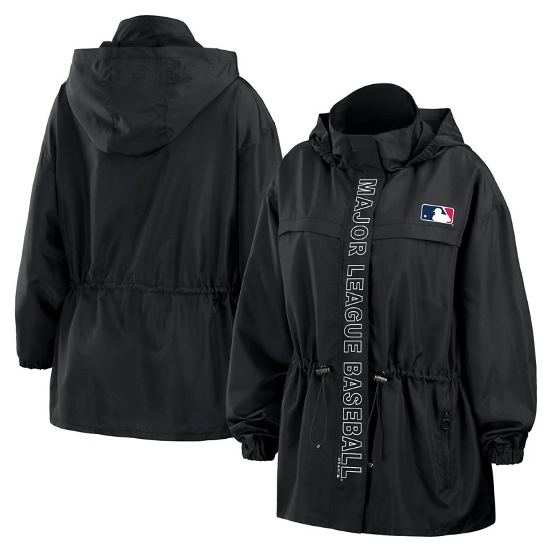 Wear By Erin Andrews Mlb Merchandise Full-Zip Windbreaker Hoodie Jacket-image