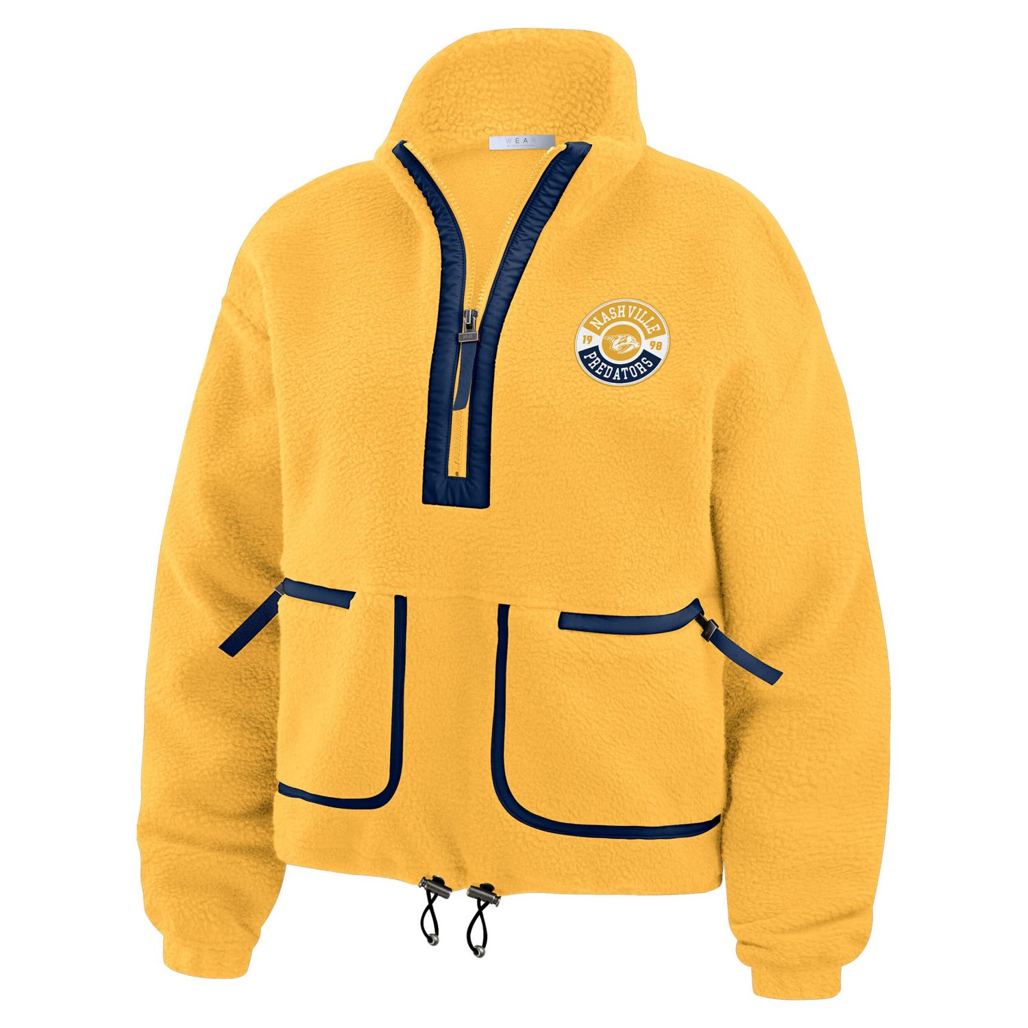 WEAR by Erin Andrews Nashville Predators Polar Fleece Half-Zip Jacket