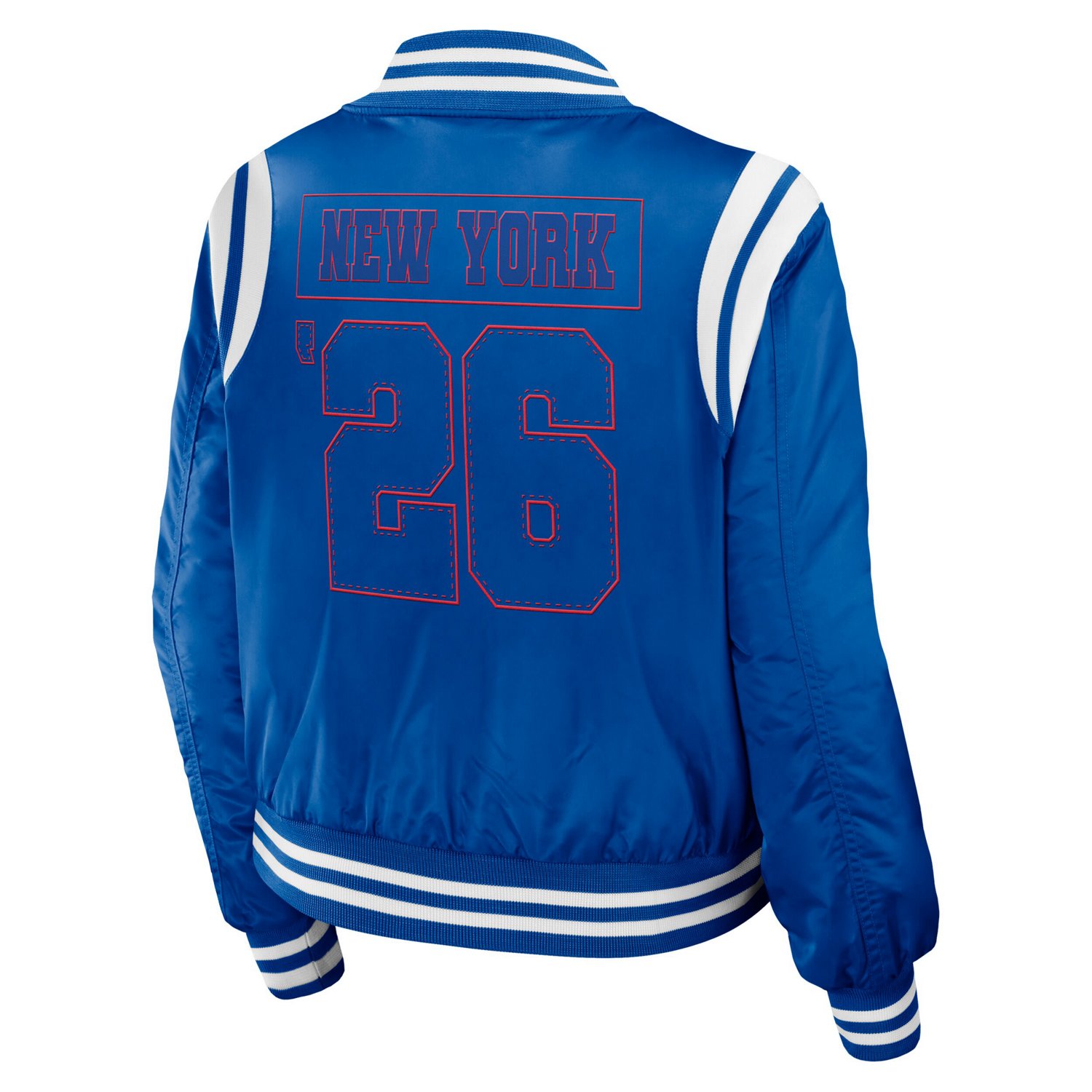 WEAR by Erin Andrews New York Rangers Baller Full-Zip Bomber Jacket                                                              - view number 3