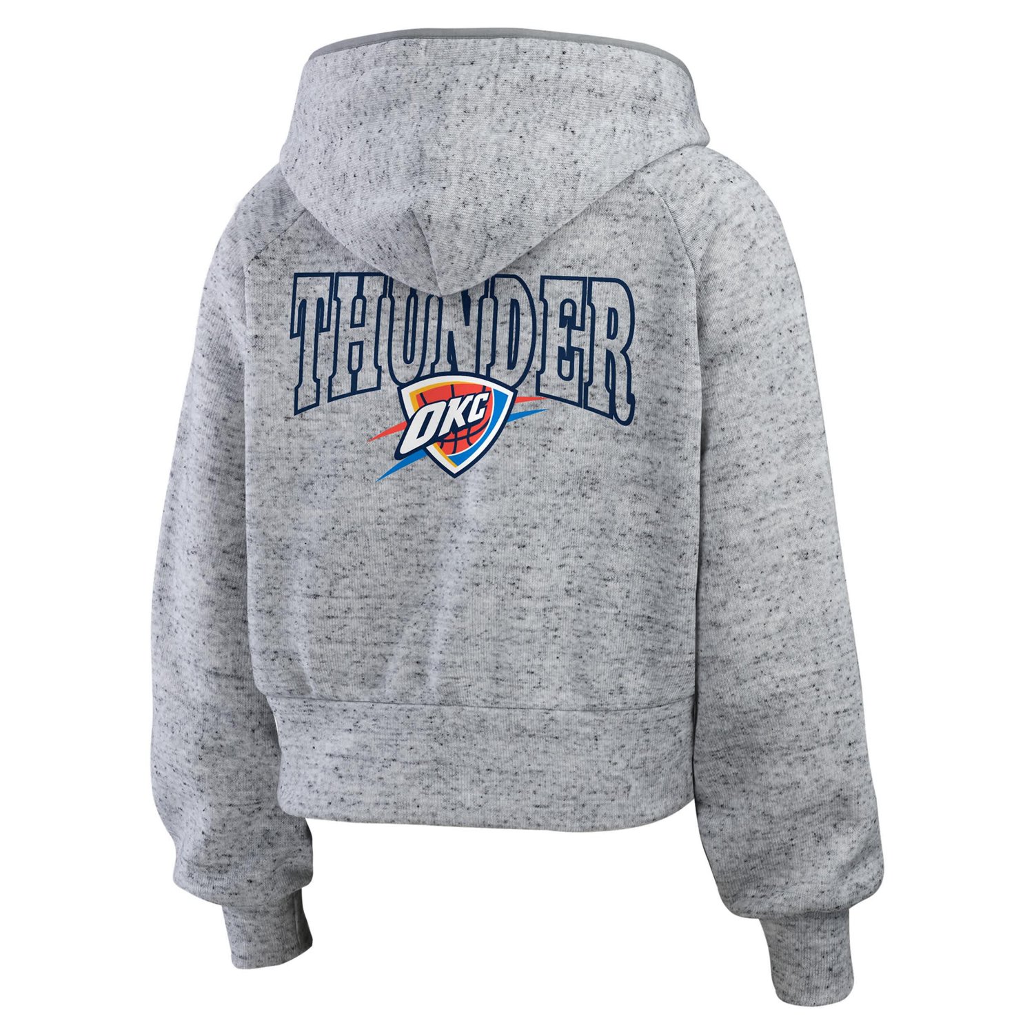 WEAR by Erin Andrews Oklahoma City Thunder Speckled Radiator Full-Zip Hoodie                                                     - view number 3
