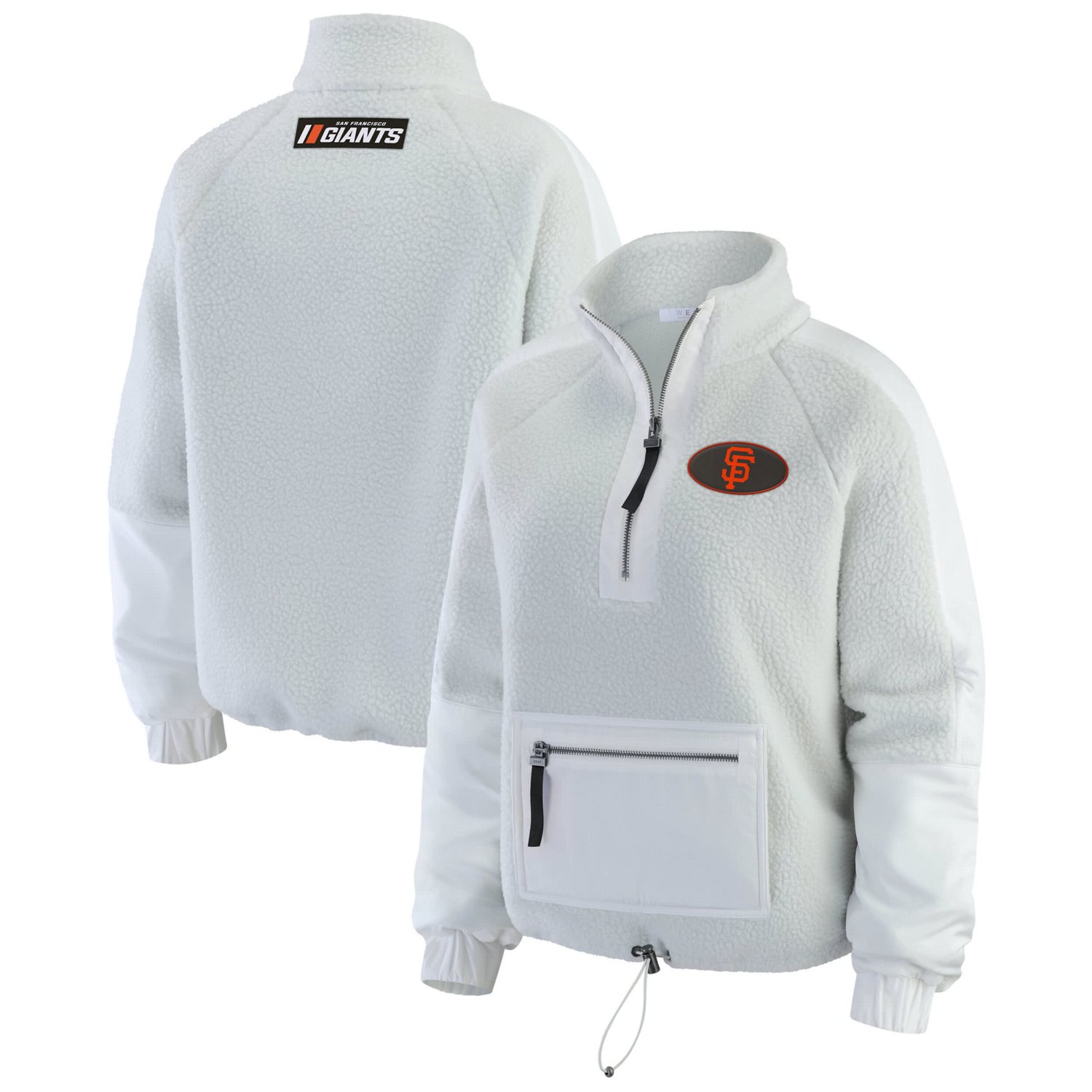 WEAR by Erin Andrews San Francisco Giants Polar Fleece Quarter-Zip Jacket