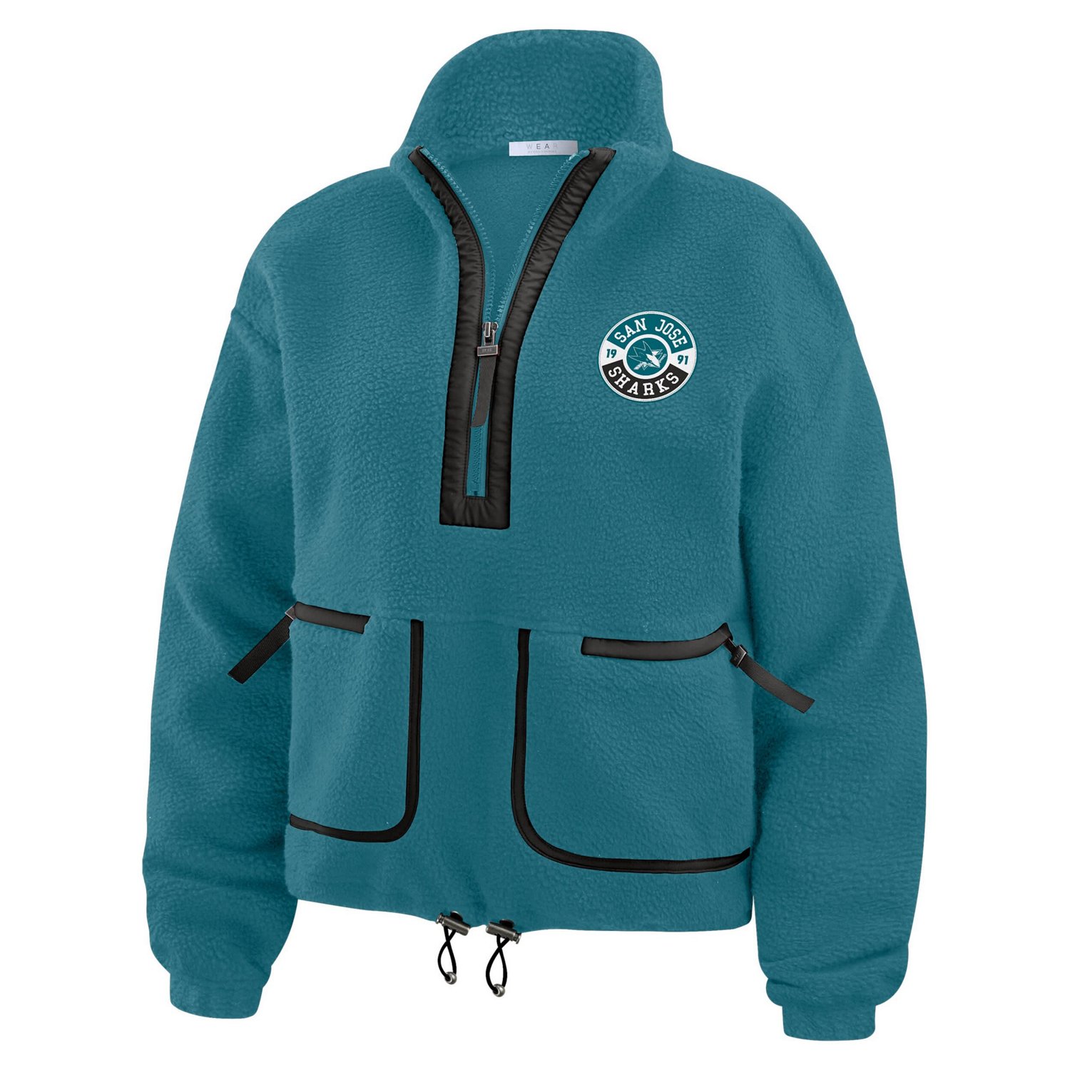 WEAR by Erin Andrews San Jose Sharks Polar Fleece Half-Zip Jacket                                                                - view number 2