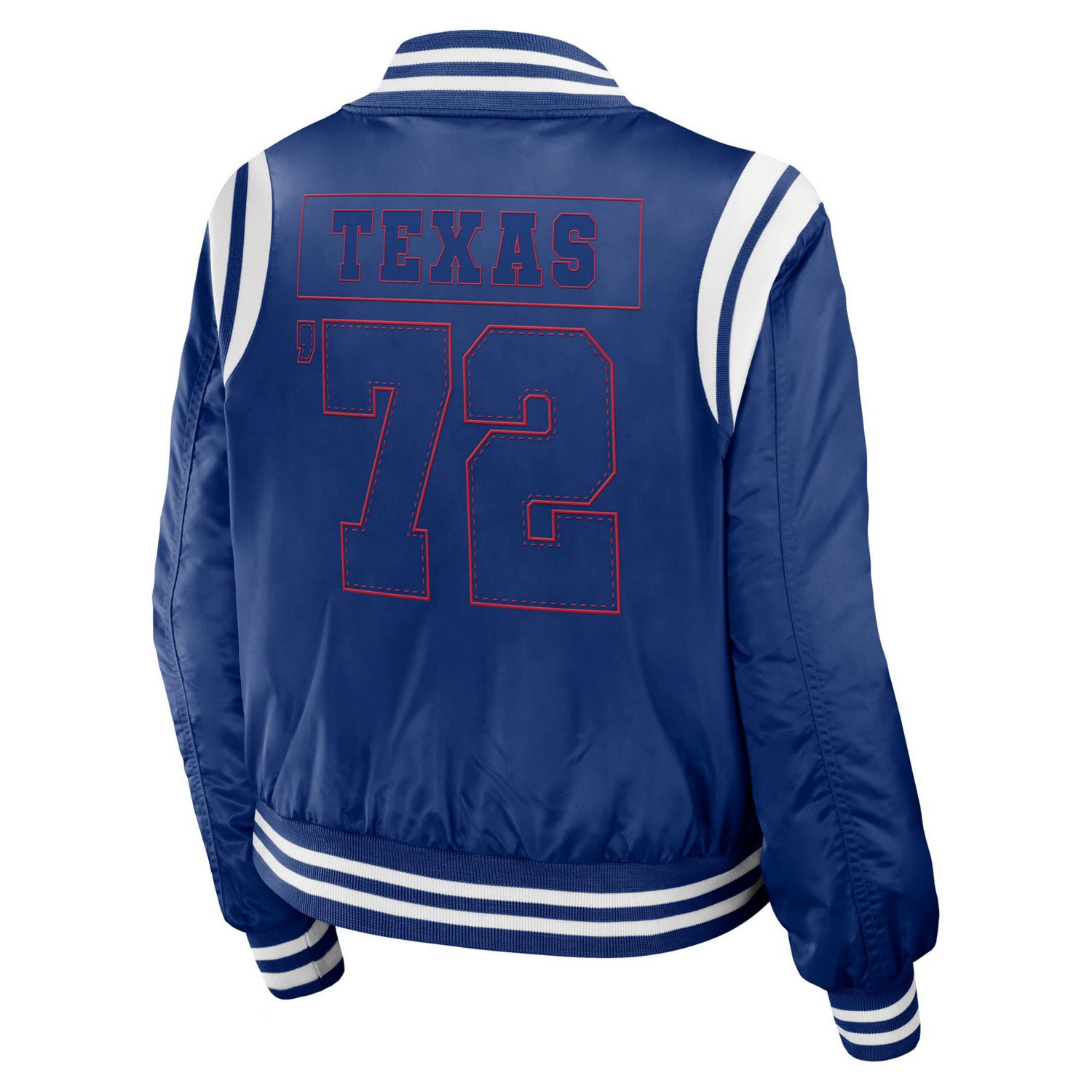WEAR by Erin Andrews Texas Rangers Football Bomber Jacket                                                                        - view number 3