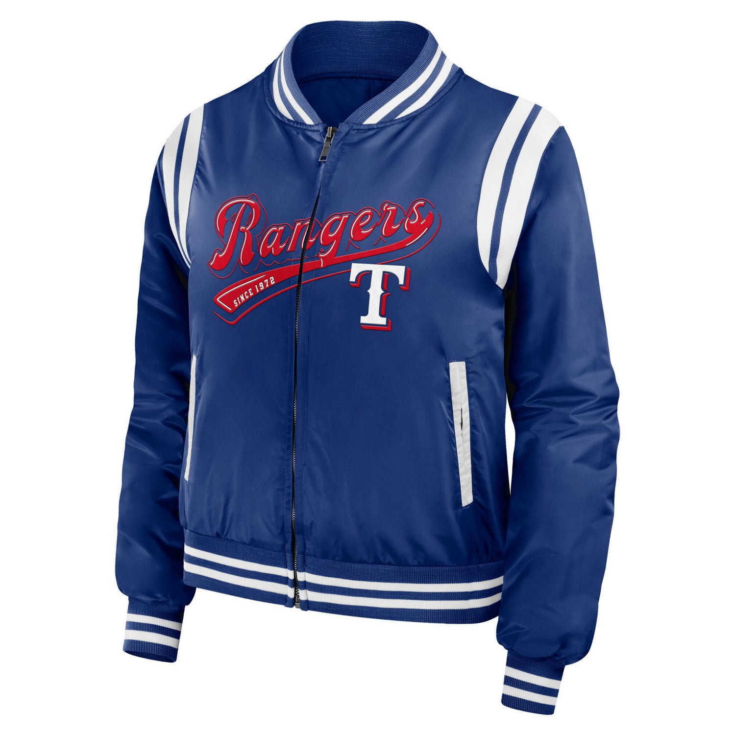 WEAR by Erin Andrews Texas Rangers Football Bomber Jacket                                                                        - view number 2