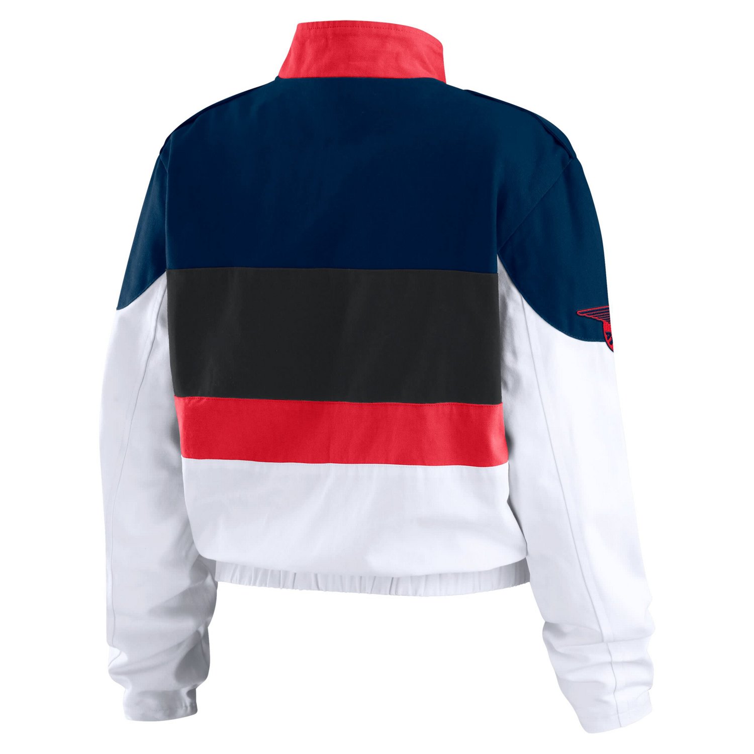 WEAR by Erin Andrews White Atlanta Braves Racing Full-Zip Jacket - view number 3