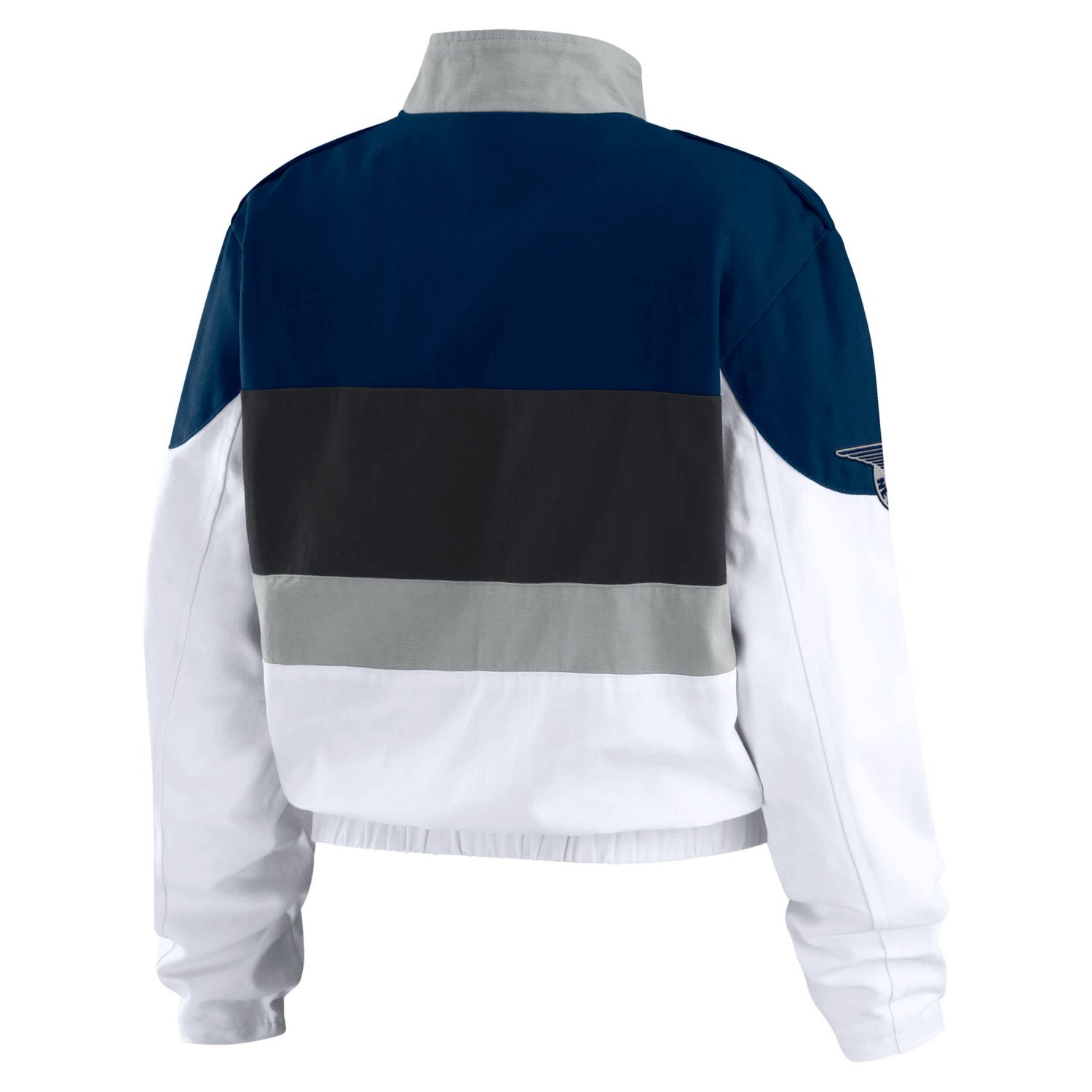 WEAR by Erin Andrews White New York Yankees Racing Full-Zip Jacket