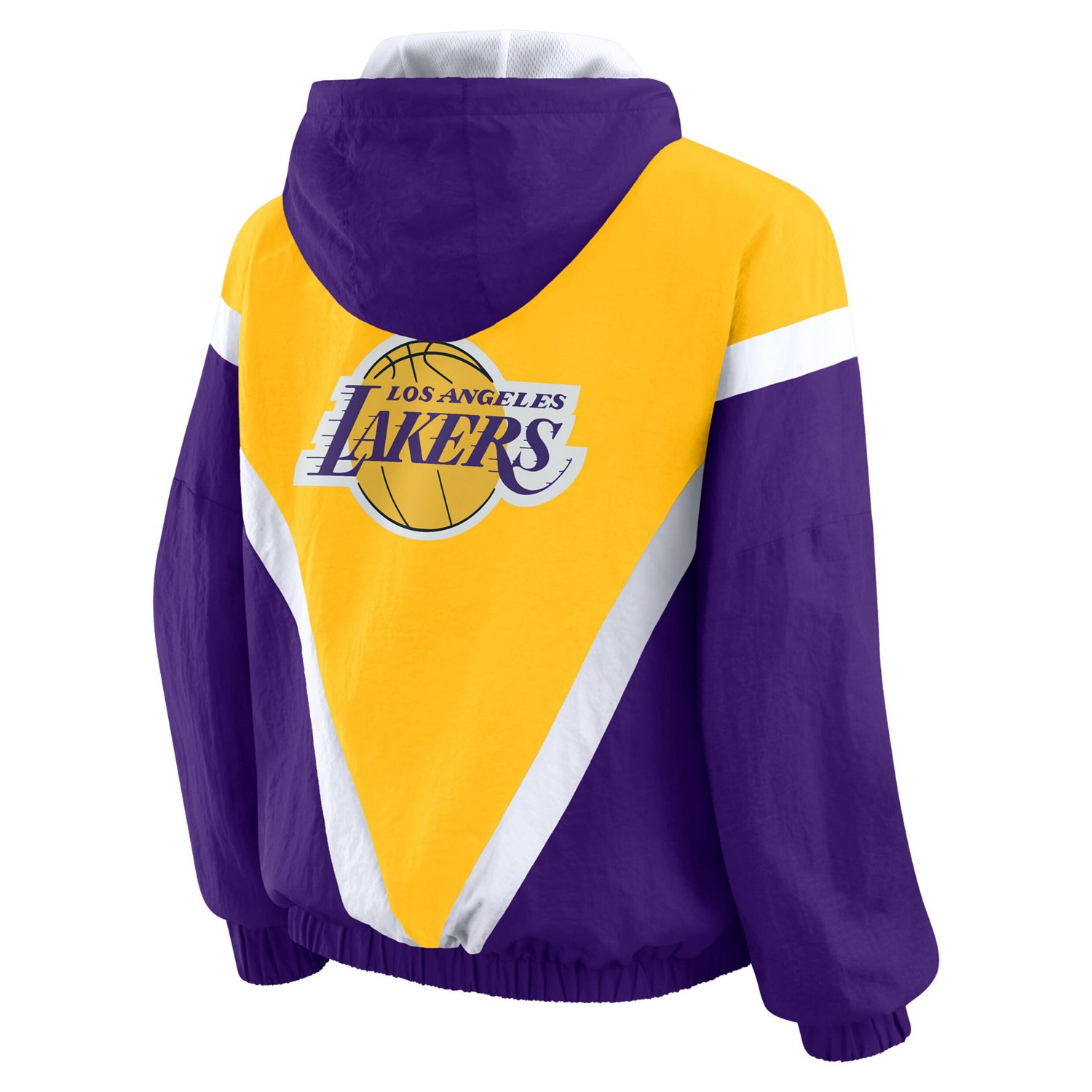 WEAR by Erin Andrews Purple Los Angeles Lakers Colorblock Full-Zip Hoodie Windbreaker Jacket - view number 3