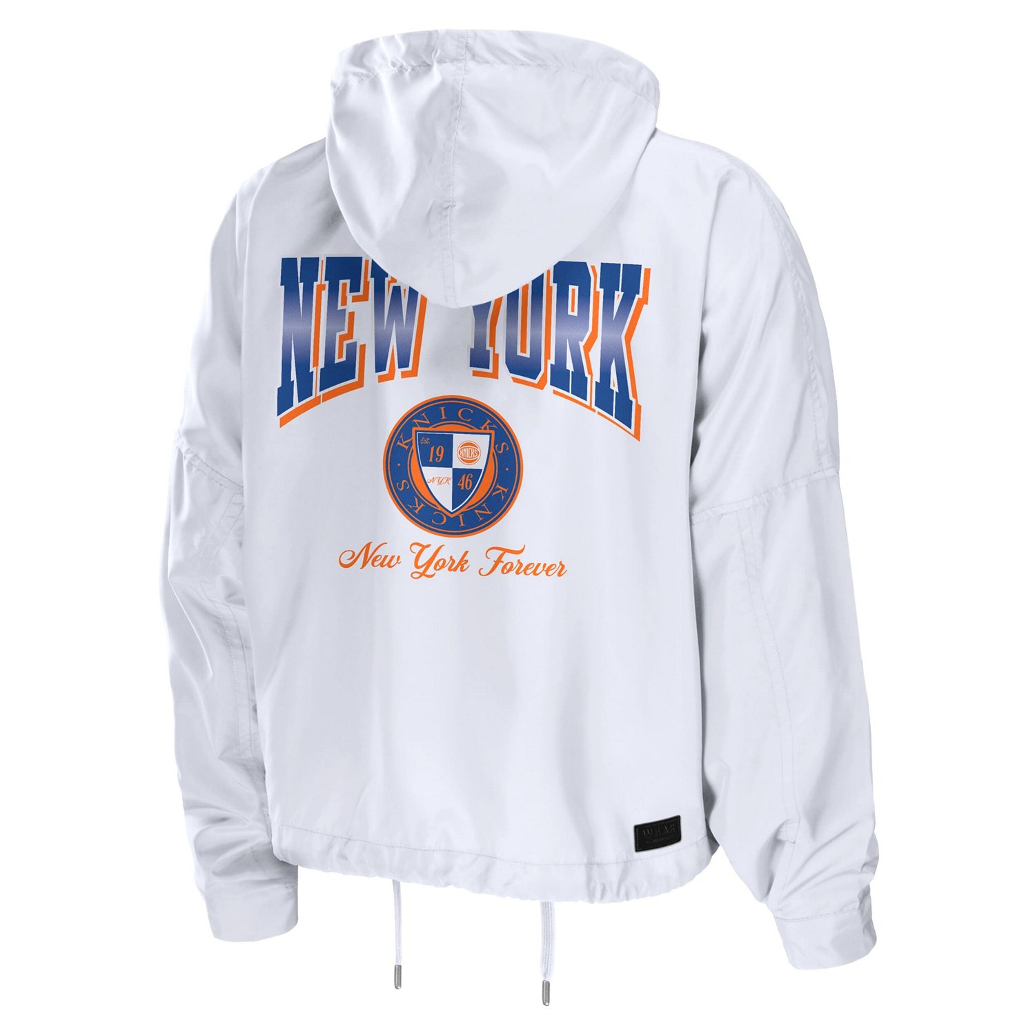 WEAR by Erin Andrews New York Knicks Cropped Full-Zip Windbreaker Jacket - view number 3