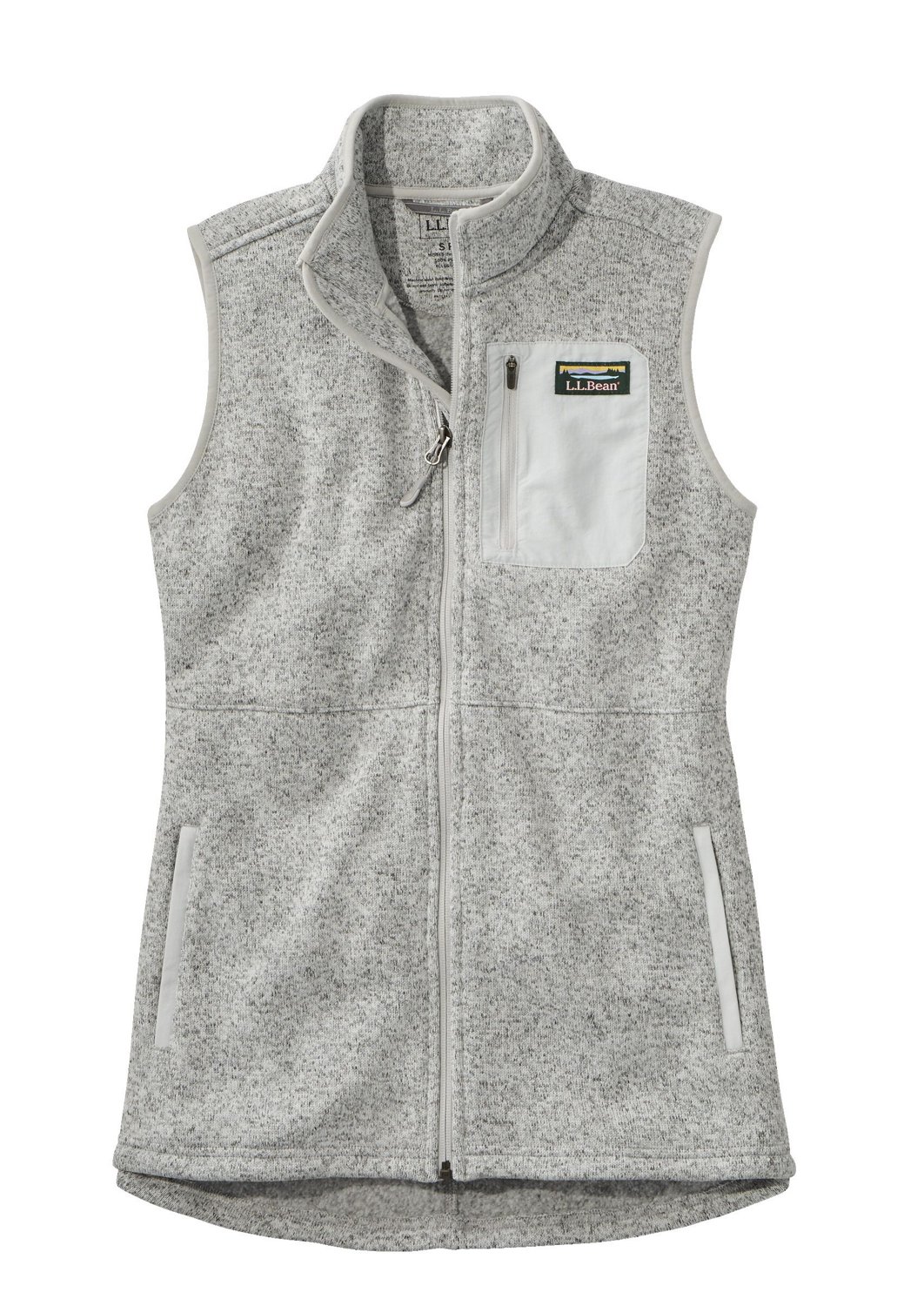 Women's Bean's Sweater Fleece Long Vest