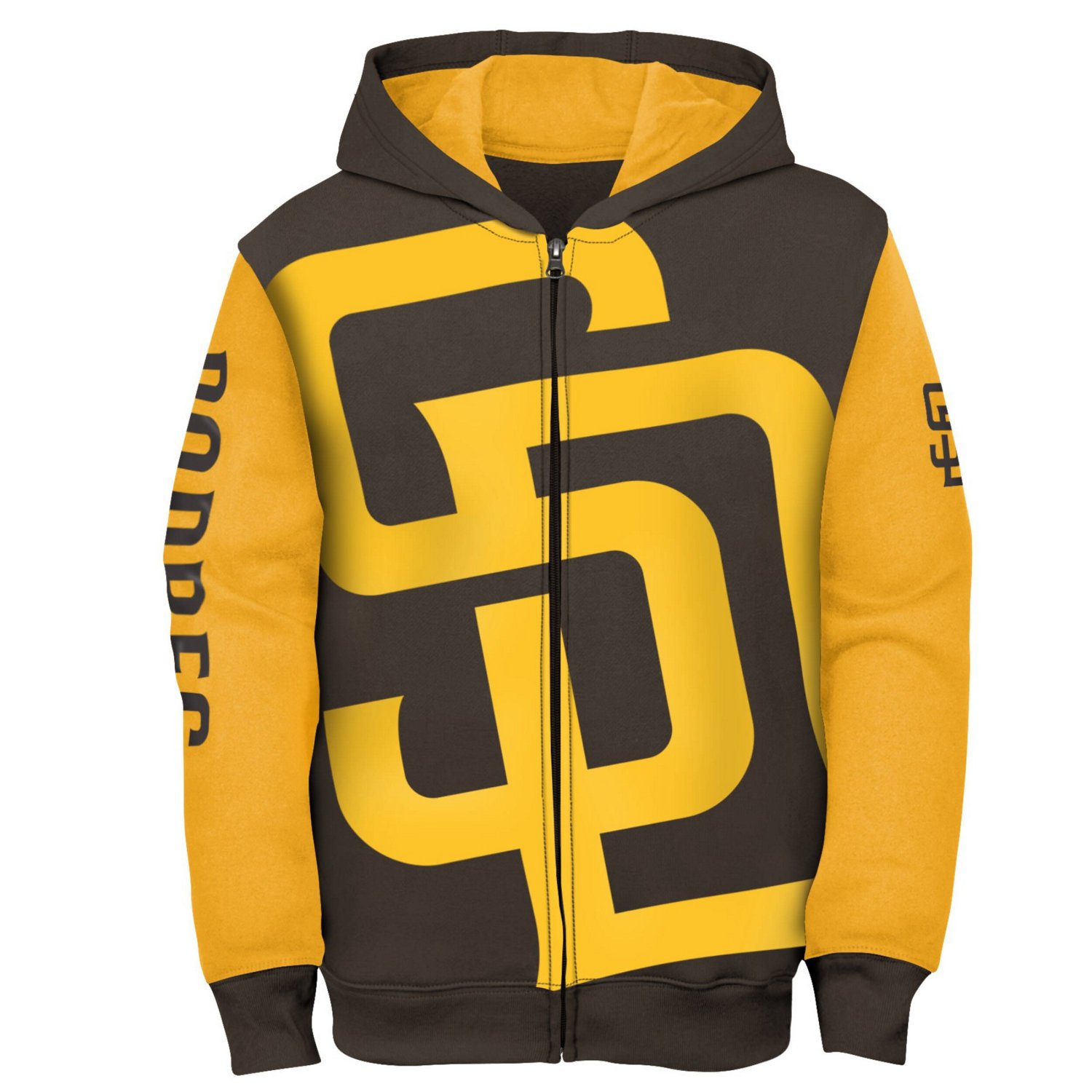 Youth Fanatics Gold San Diego Padres Postcard Full-Zip Hoodie Jacket
