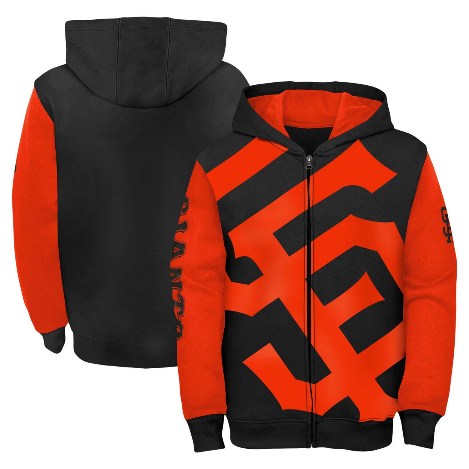Youth Fanatics Orange San Francisco Giants Postcard Full-Zip Hoodie Jacket                                                      