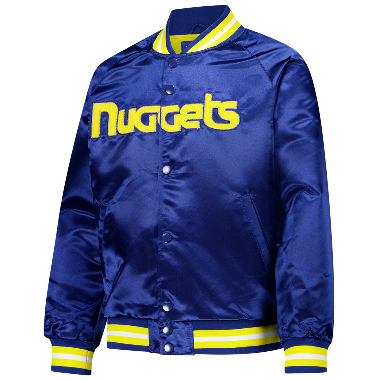 Youth Mitchell  Ness Denver Nuggets Hardwood Classics Satin Raglan Full-Snap Jacket - view number 2