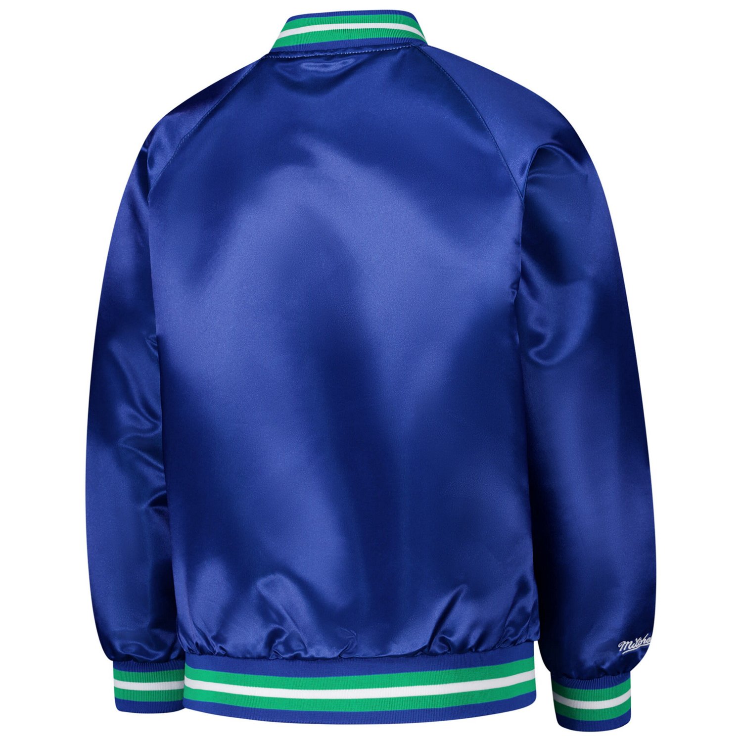 Youth Mitchell  Ness Minnesota Timberwolves Hardwood Classics Satin Raglan Full-Snap Jacket - view number 3