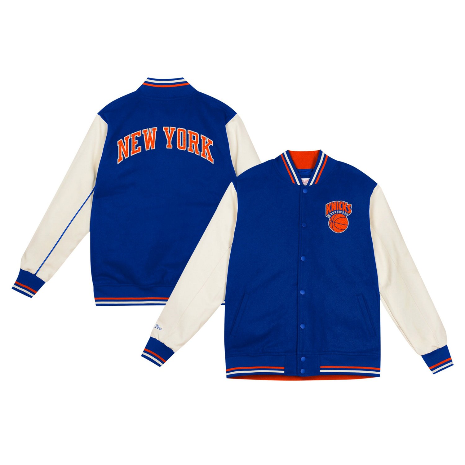 Youth Mitchell  Ness New York Knicks Full-Snap Varsity Jacket