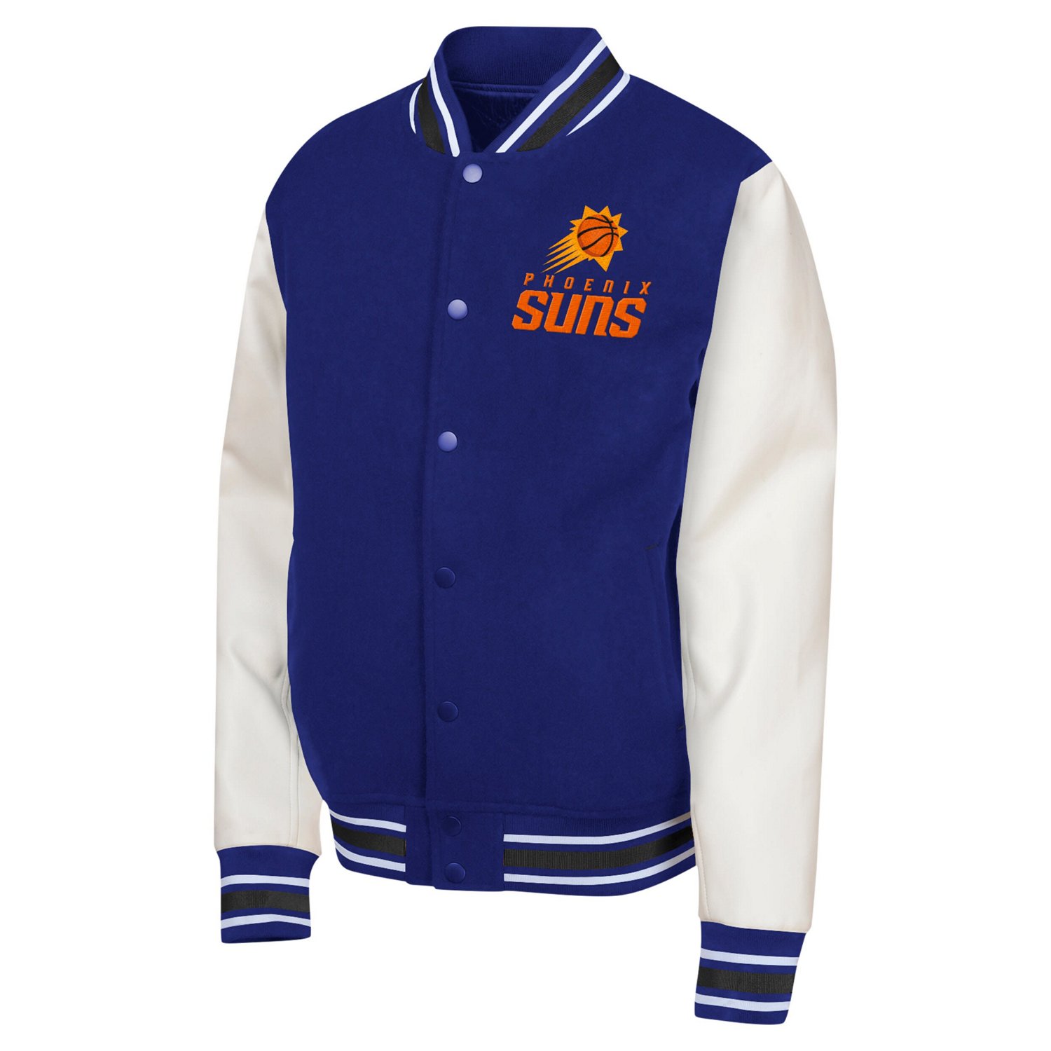 Youth Phoenix Suns True Team Full-Snap Varsity Jacket - view number 2