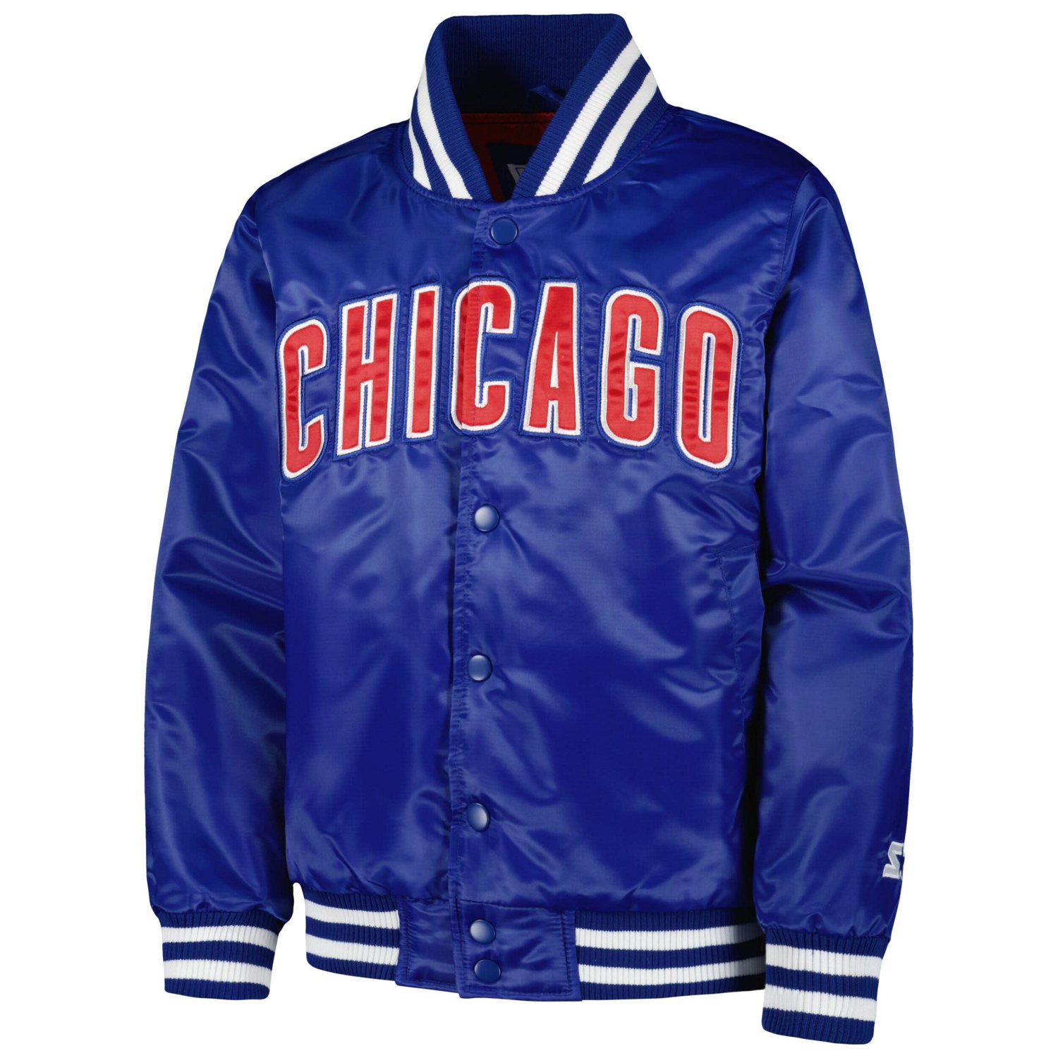 Youth Starter Chicago Cubs Boys of Summer Satin Full-Snap Jacket
