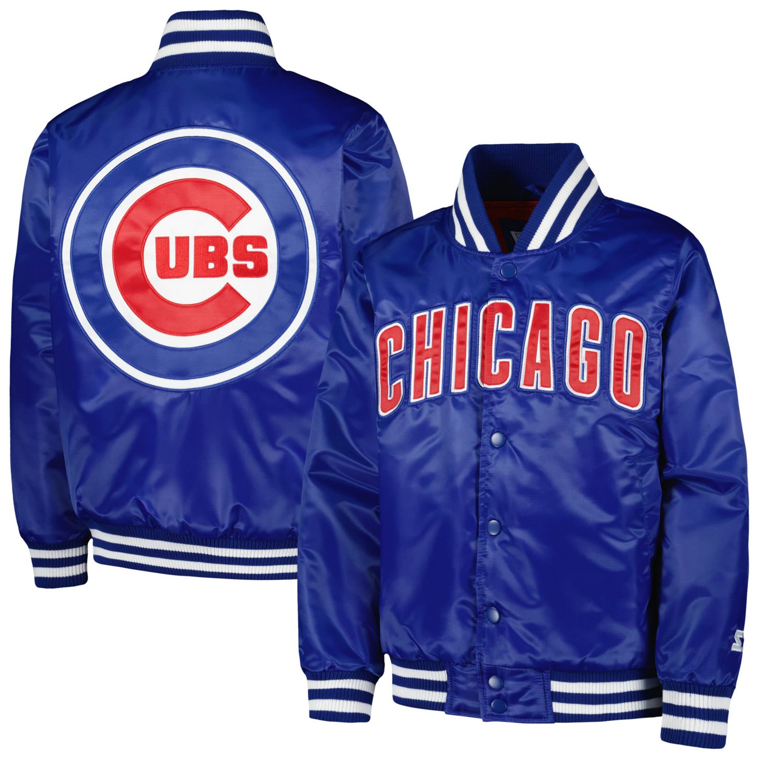 Youth Starter Chicago Cubs Boys of Summer Satin Full-Snap Jacket
