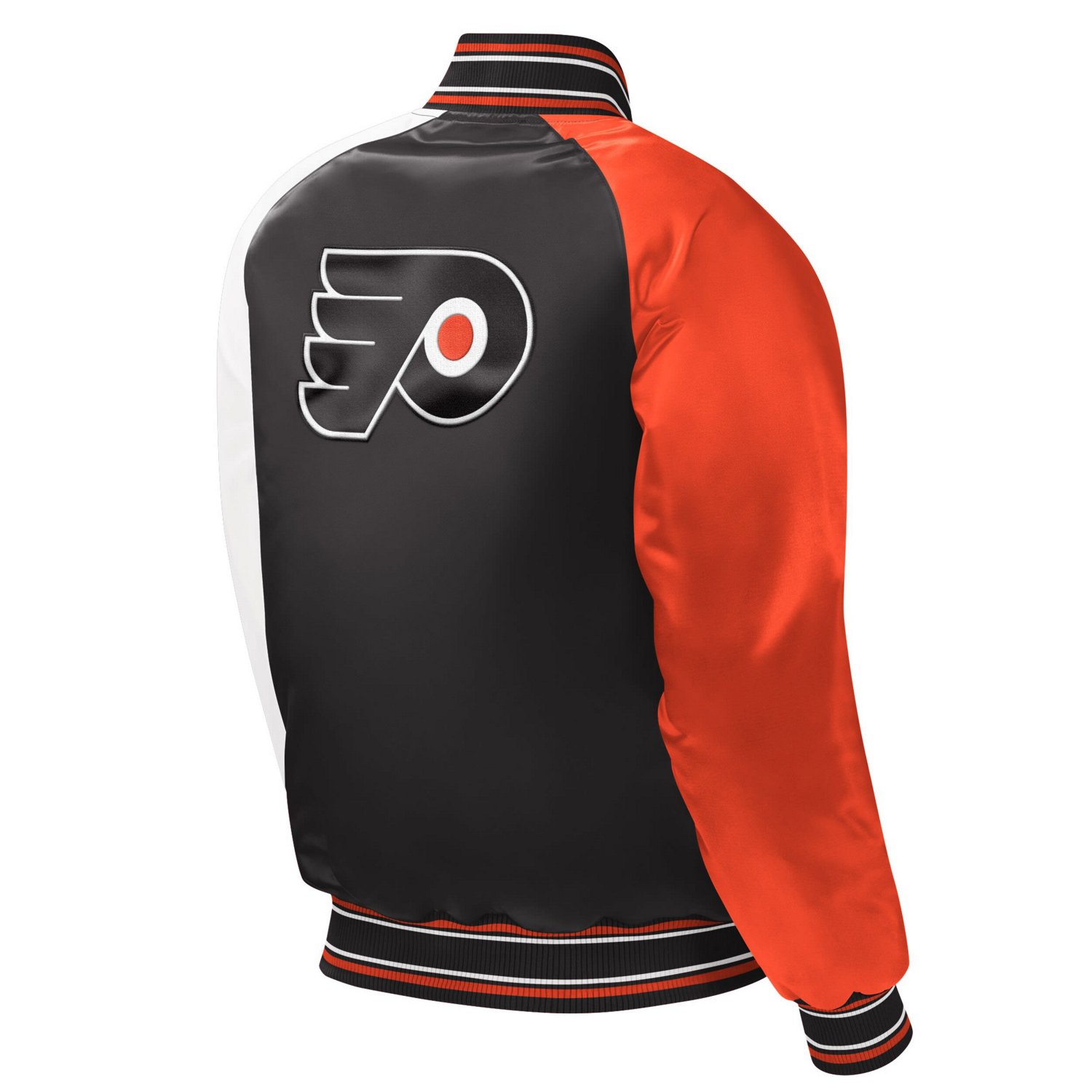 Youth Starter Philadelphia Flyers Raglan Full-Snap Varsity Jacket - view number 3