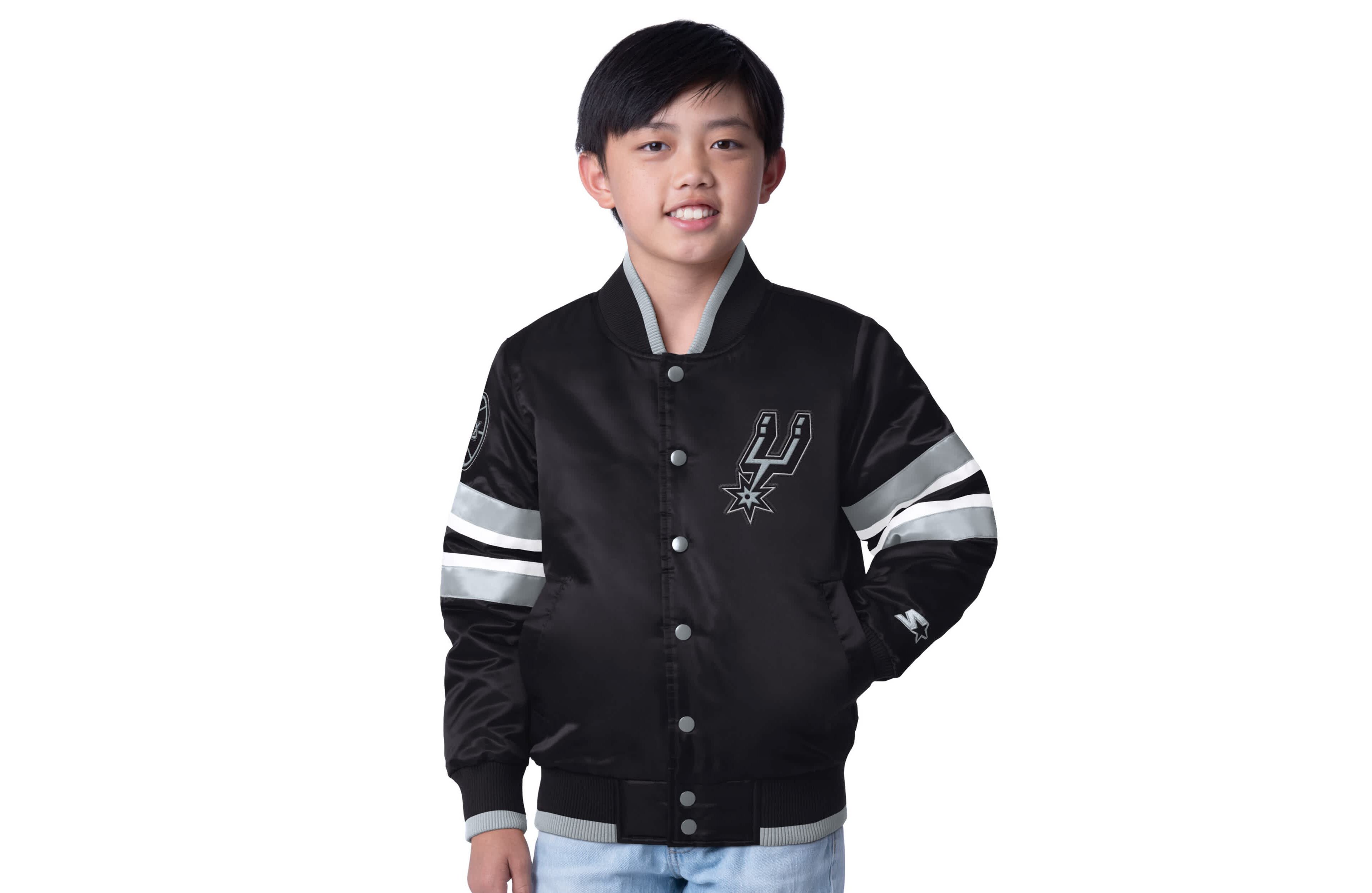 Youth Starter San Antonio Spurs Scout Varsity Full-Snap Jacket