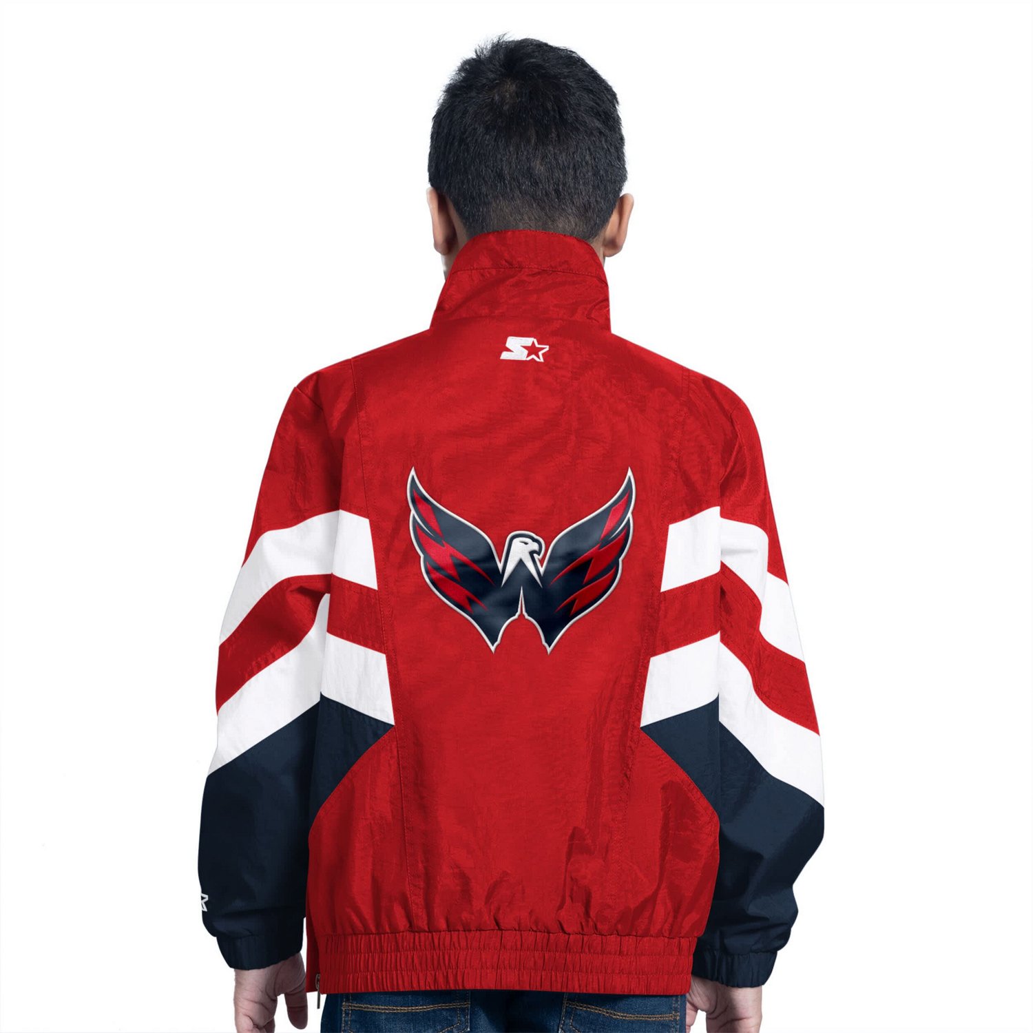 Youth Starter Washington Capitals Prospect Half-Zip Pullover Top - view number 2