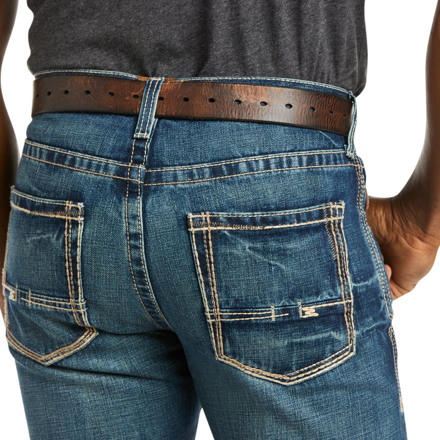 Ariat Men's M5 Slim Boundary Stackable Straight Leg Jeans                                                                        - view number 6