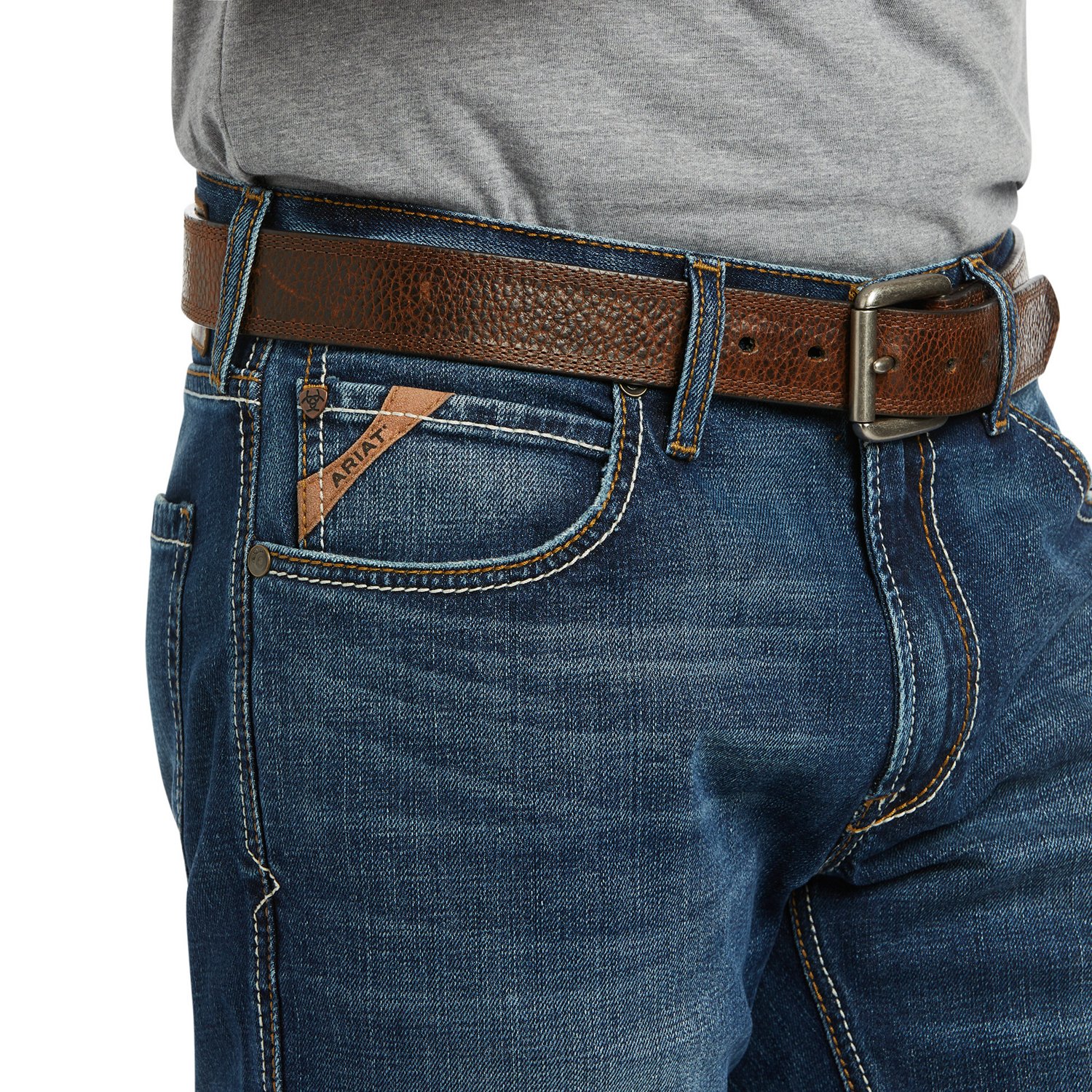 Ariat Men's M5 Straight Stretch Madera Stackable Straight Leg Jeans                                                              - view number 4