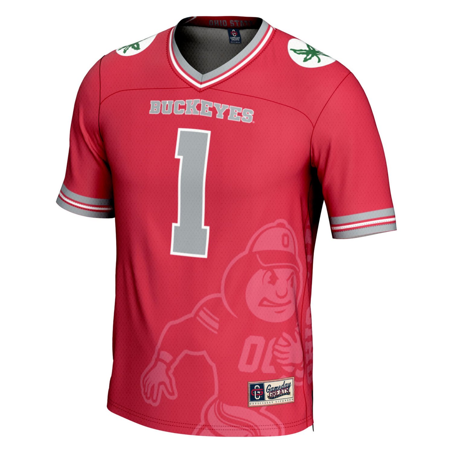 Youth GameDay Greats 1 Ohio State Buckeyes Icon Print Football Fashion Jersey - view number 2