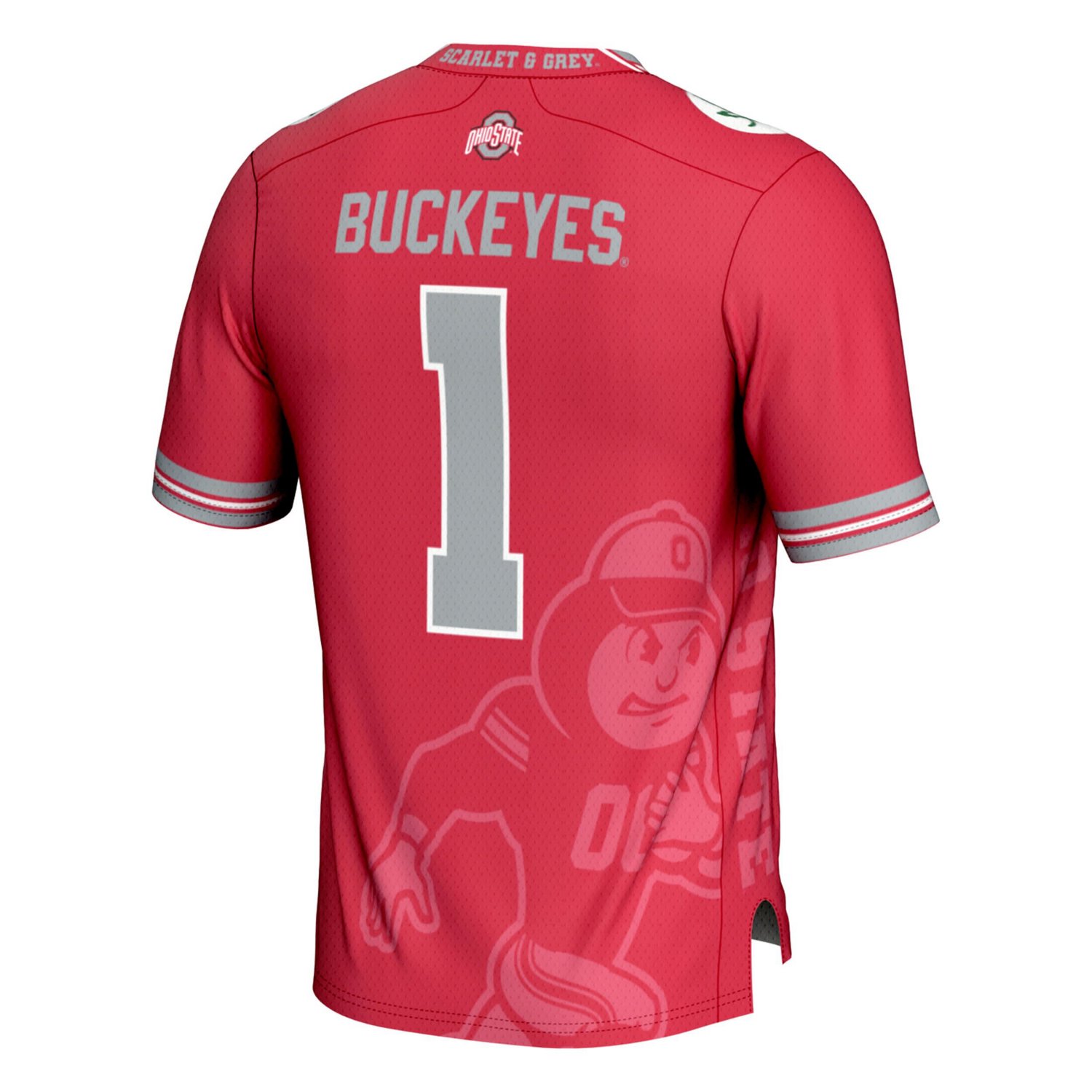 Youth GameDay Greats 1 Ohio State Buckeyes Icon Print Football Fashion Jersey - view number 3
