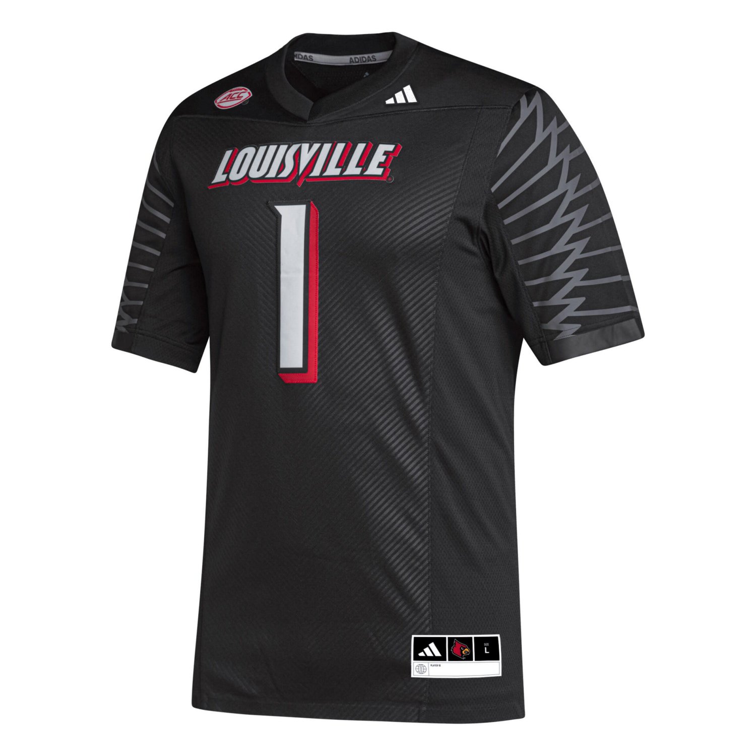adidas 1 Louisville Cardinals Premier Football Jersey                                                                            - view number 2