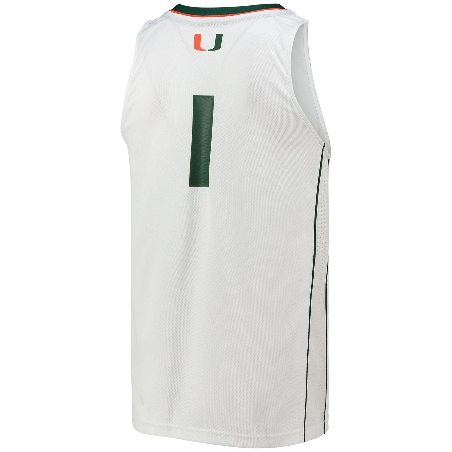 adidas 1 Miami Hurricanes Team Swingman Basketball Jersey                                                                        - view number 3
