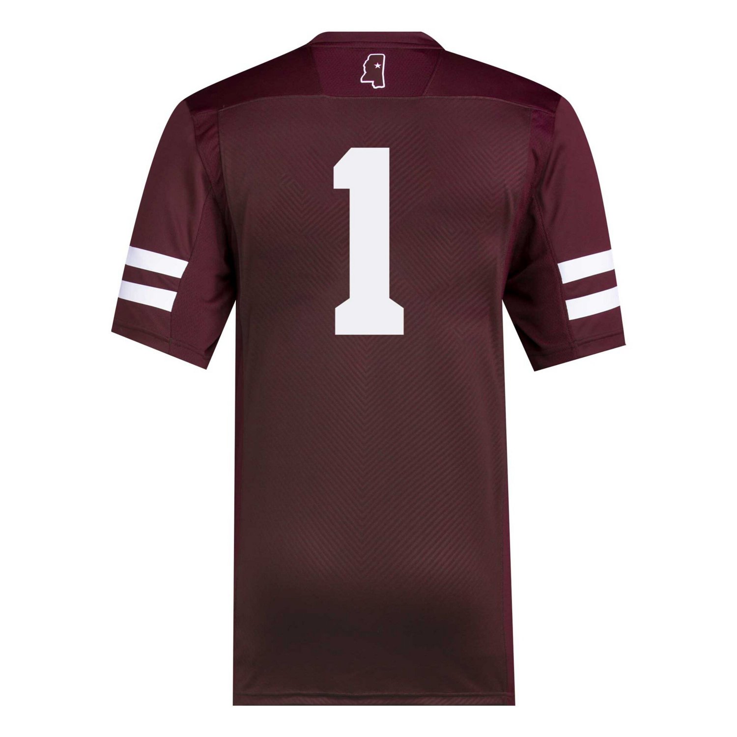 adidas 1 Mississippi State Bulldogs Premier Football Jersey - view number 3