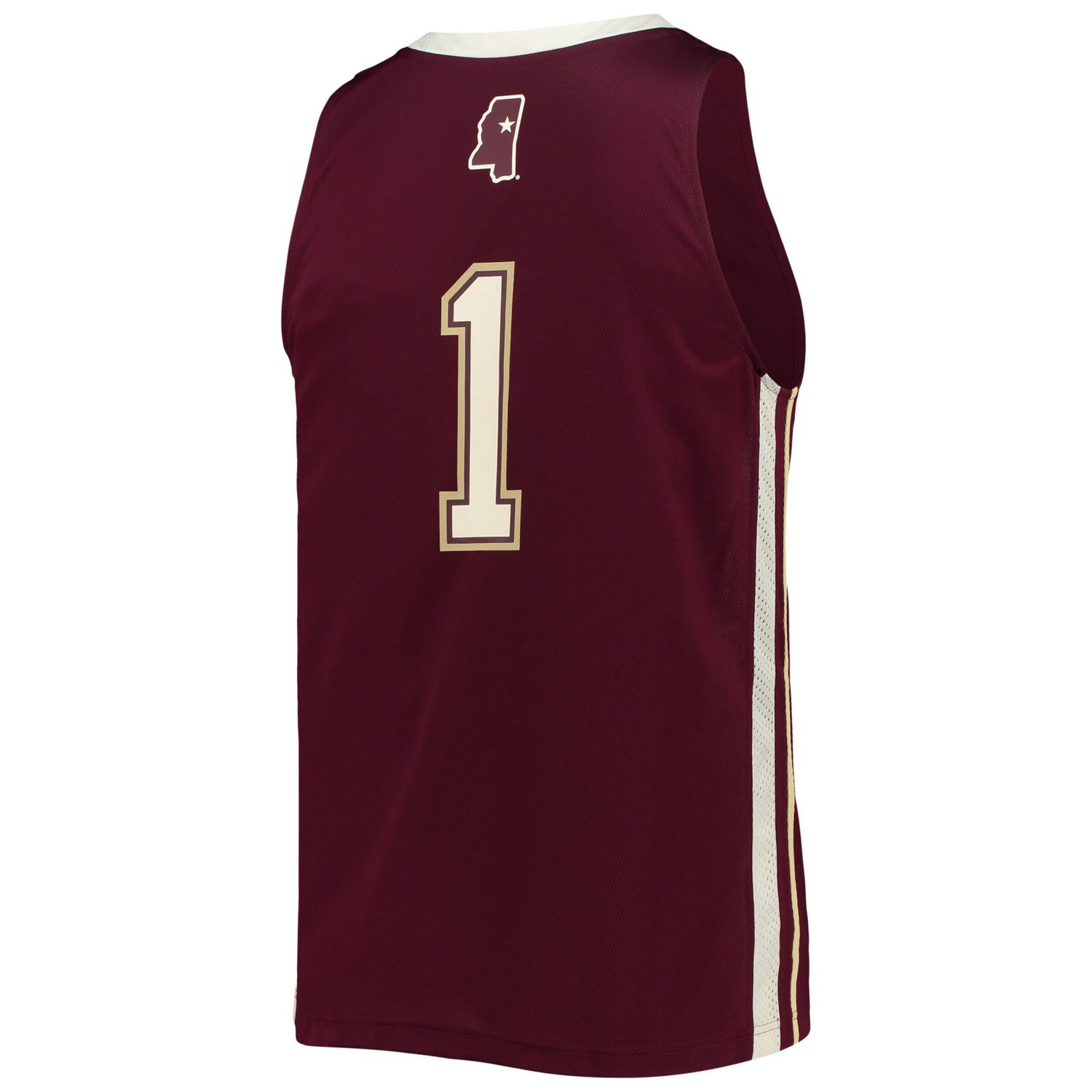 adidas 1 Mississippi State Bulldogs Reverse Retro Jersey                                                                         - view number 3