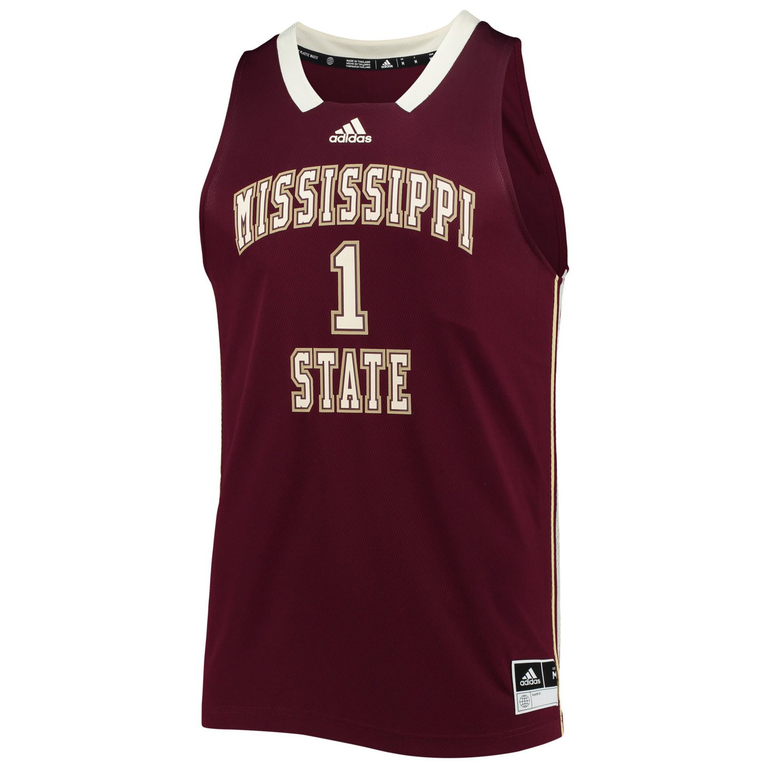 adidas 1 Mississippi State Bulldogs Reverse Retro Jersey                                                                         - view number 2