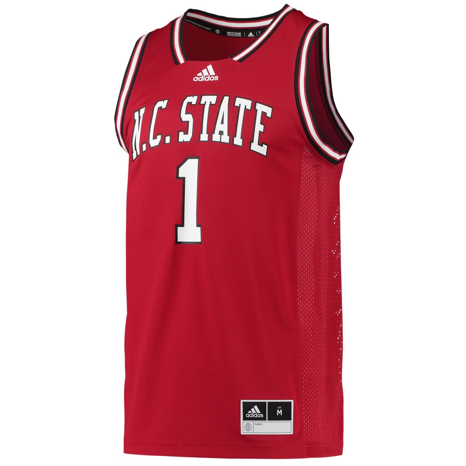 adidas 1 NC State Wolfpack Reverse Retro Jersey - view number 2