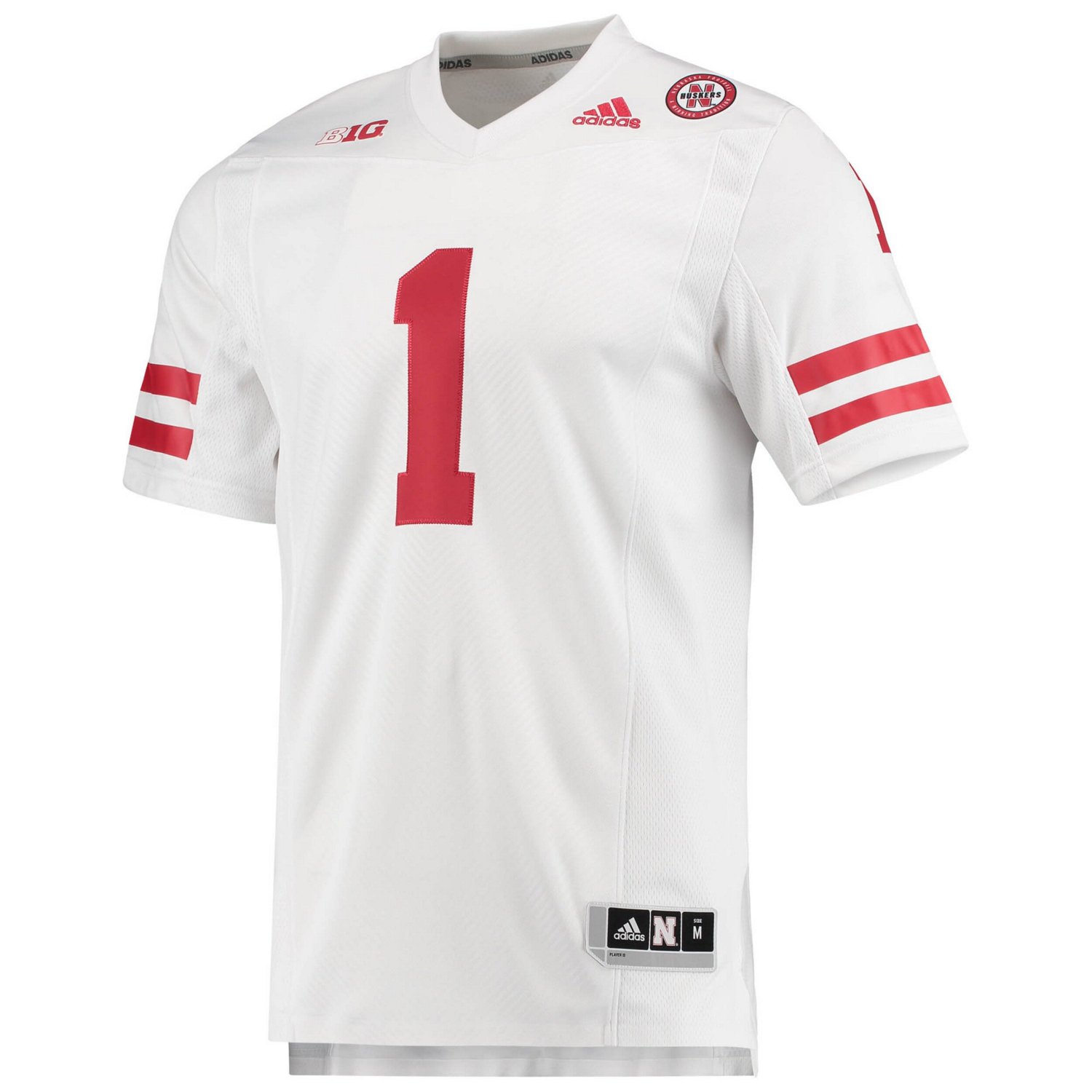 adidas 1 Nebraska Huskers Team Premier Football Jersey - view number 2