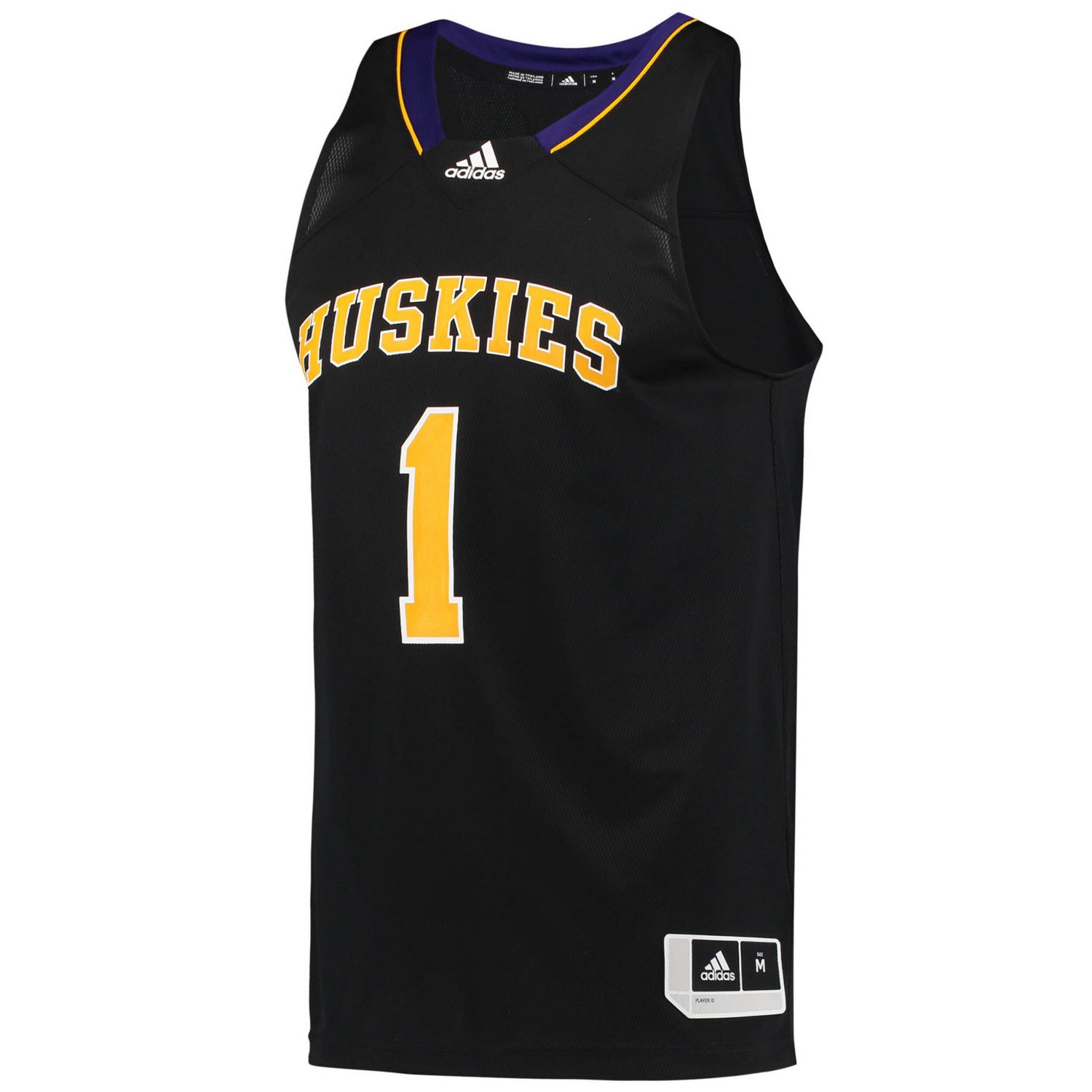 adidas 1 Washington Huskies Reverse Retro Jersey                                                                                 - view number 2