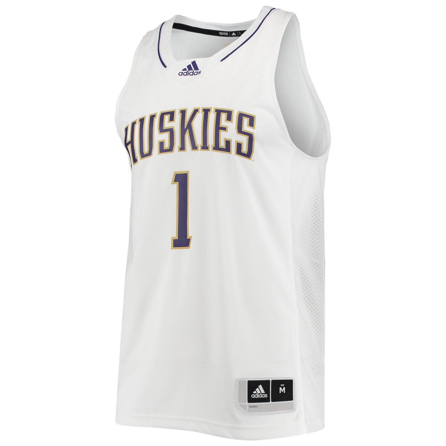 adidas 1 Washington Huskies Swingman Basketball Jersey                                                                           - view number 2