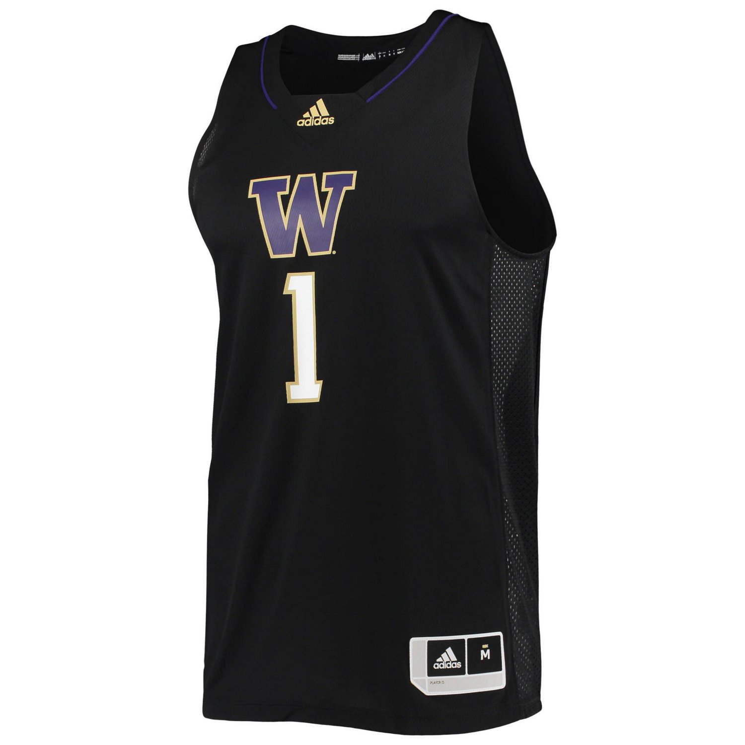 adidas 1 Washington Huskies Swingman Basketball Jersey                                                                           - view number 2
