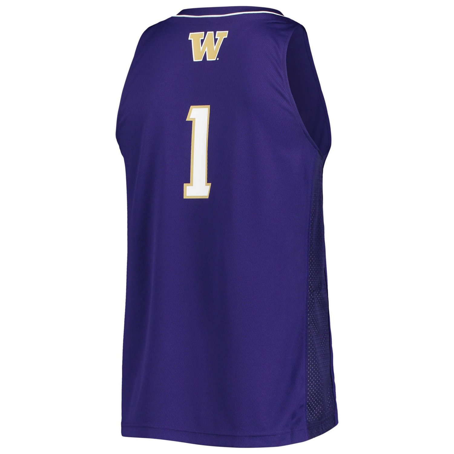 adidas 1 Washington Huskies Team Swingman Basketball Jersey                                                                      - view number 3