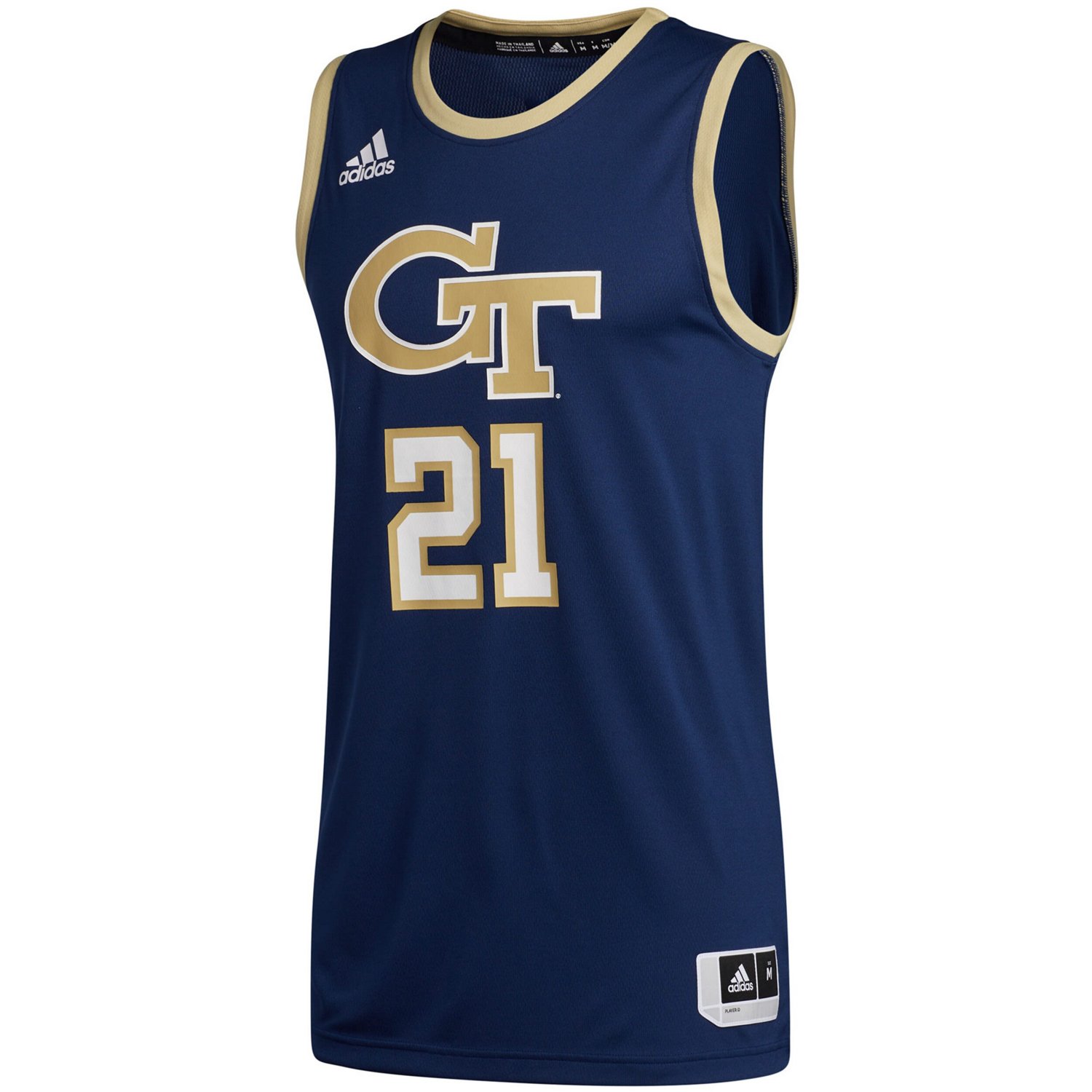 adidas 21 Georgia Tech Yellow Jackets Swingman Basketball Jersey - view number 2